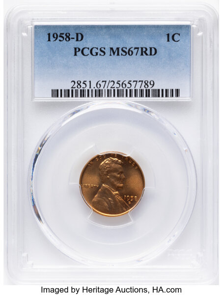1958-D 1c MS RD thumbnail 3