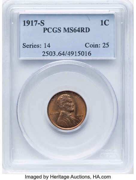 1917-S 1c MS RD thumbnail 4