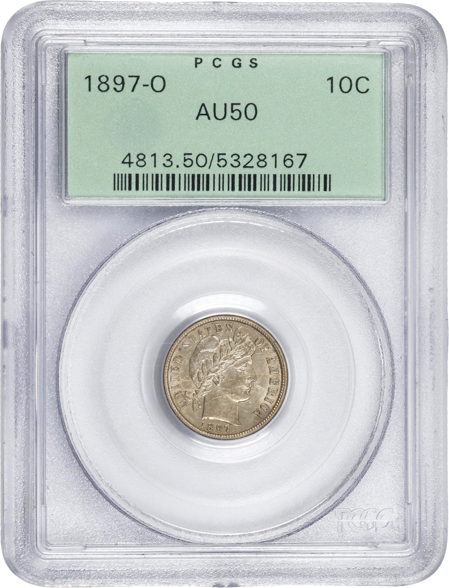 1897-O 10c AU50 thumbnail 3
