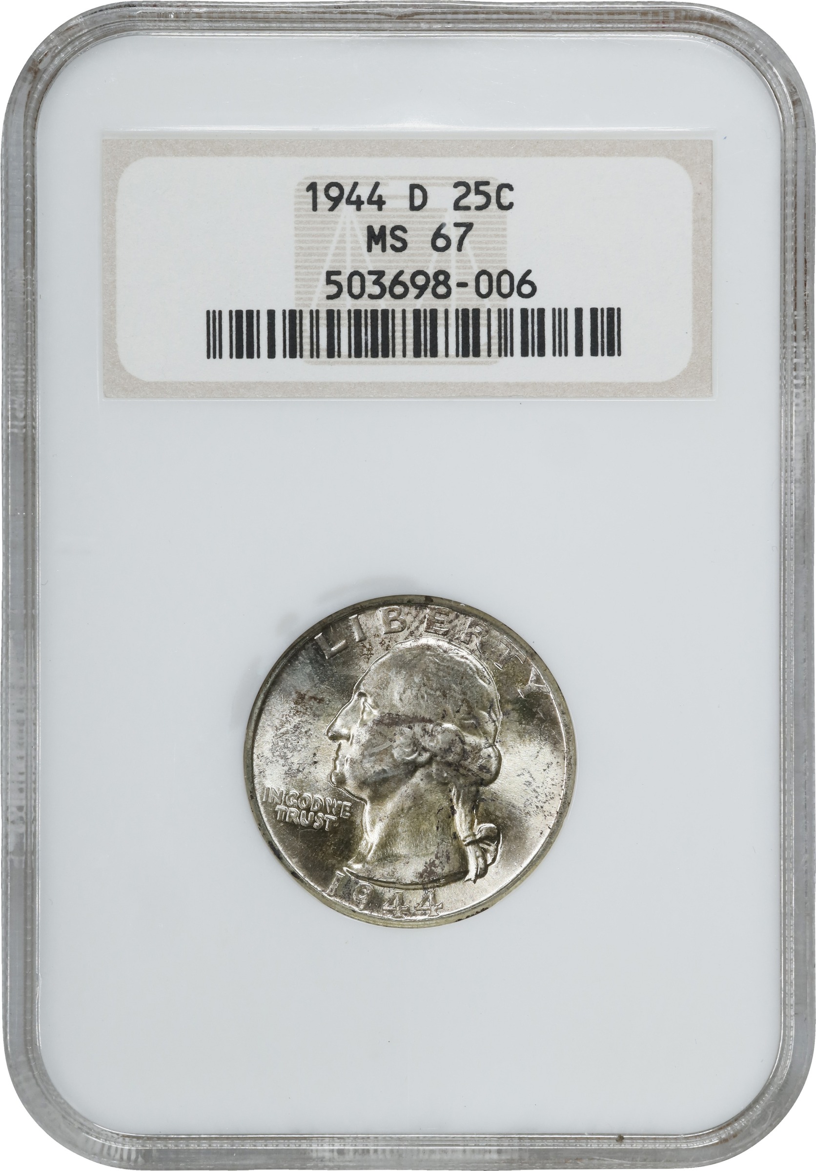 1944-D 25c MS67 thumbnail 5