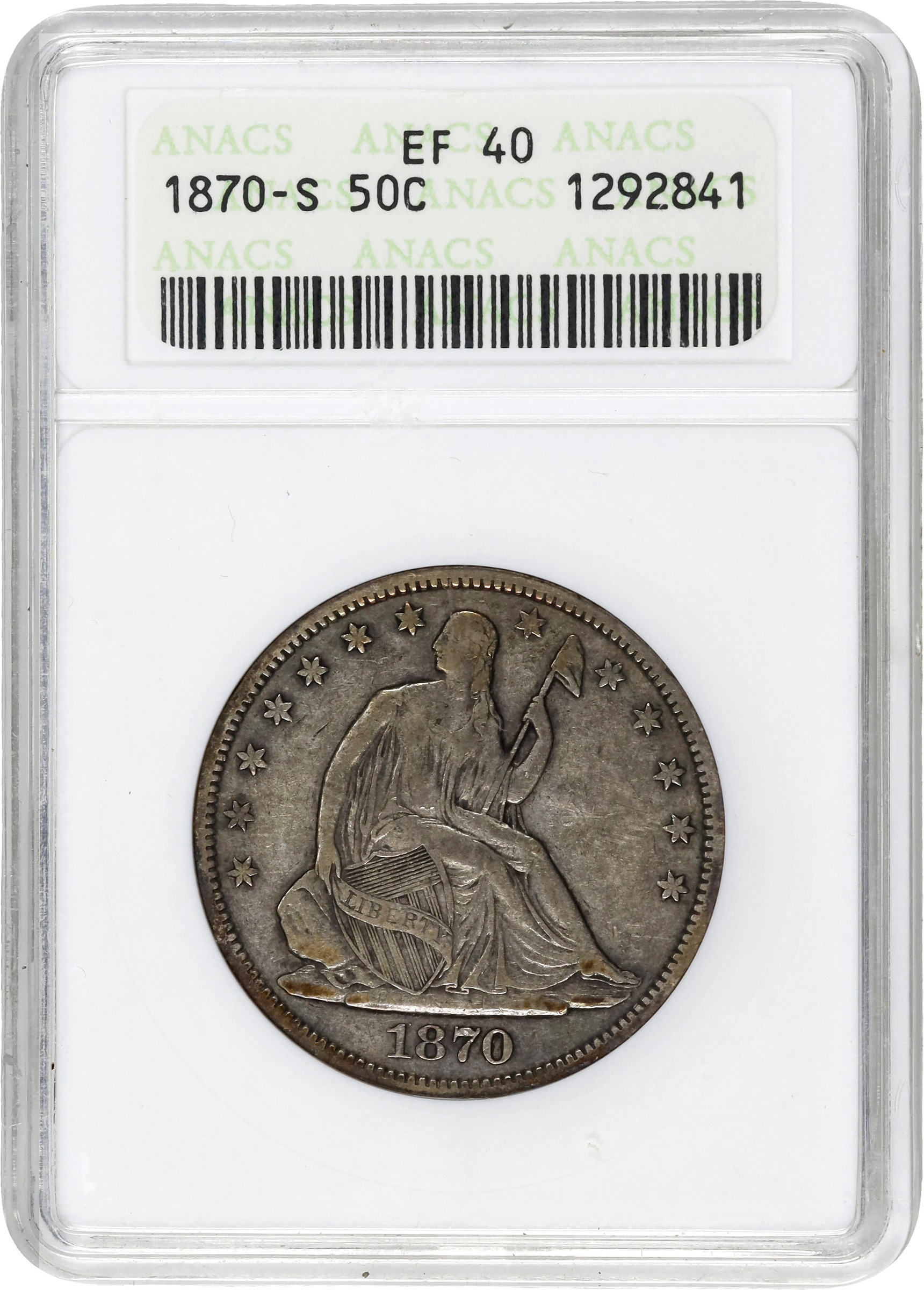1870-S 50c XF40 thumbnail 3