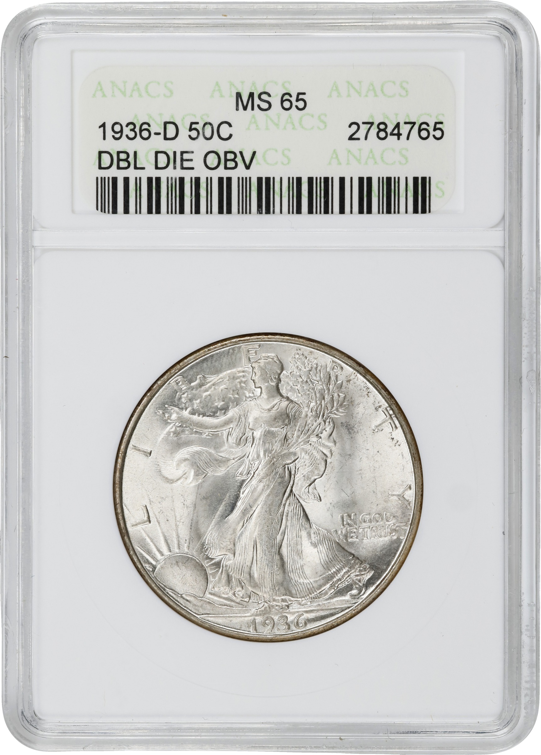 1936-D 50c Doubled Die Obverse, FS-101 MS thumbnail 8