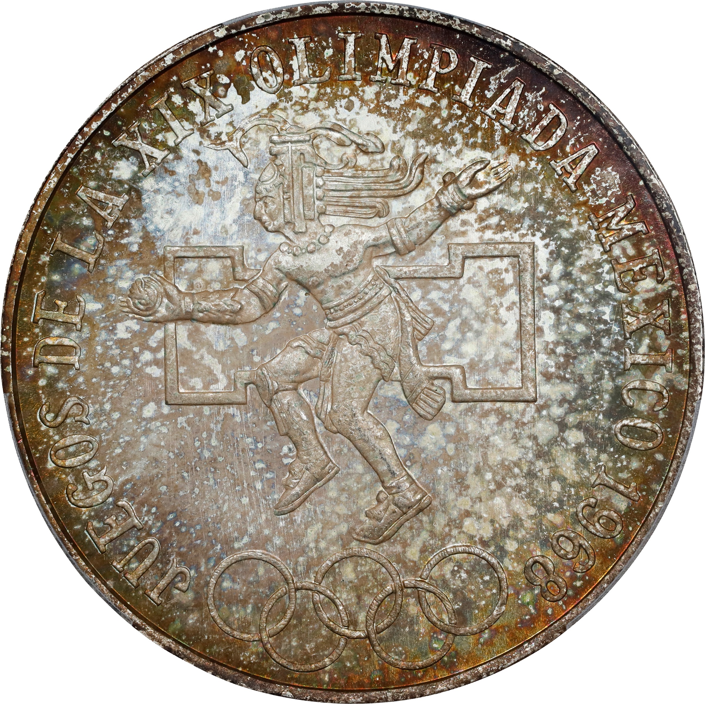 1968-Mo 25P Type 1, Variety 2, Olympics, KM-479.2 MS (KM-479.2) thumbnail 3