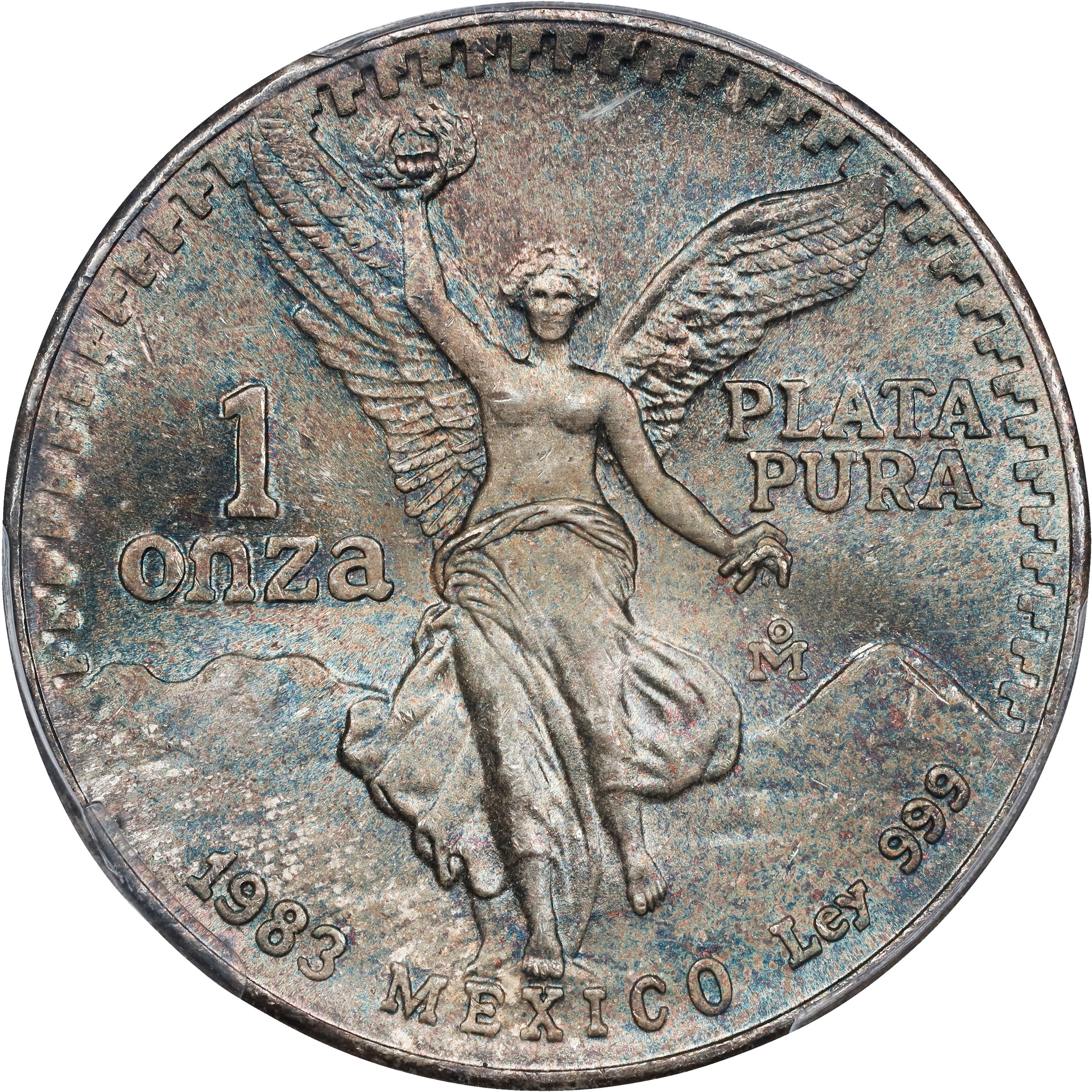 1983-Mo 1 Onza Libertad, Silver MS (KM-494.1) thumbnail 4