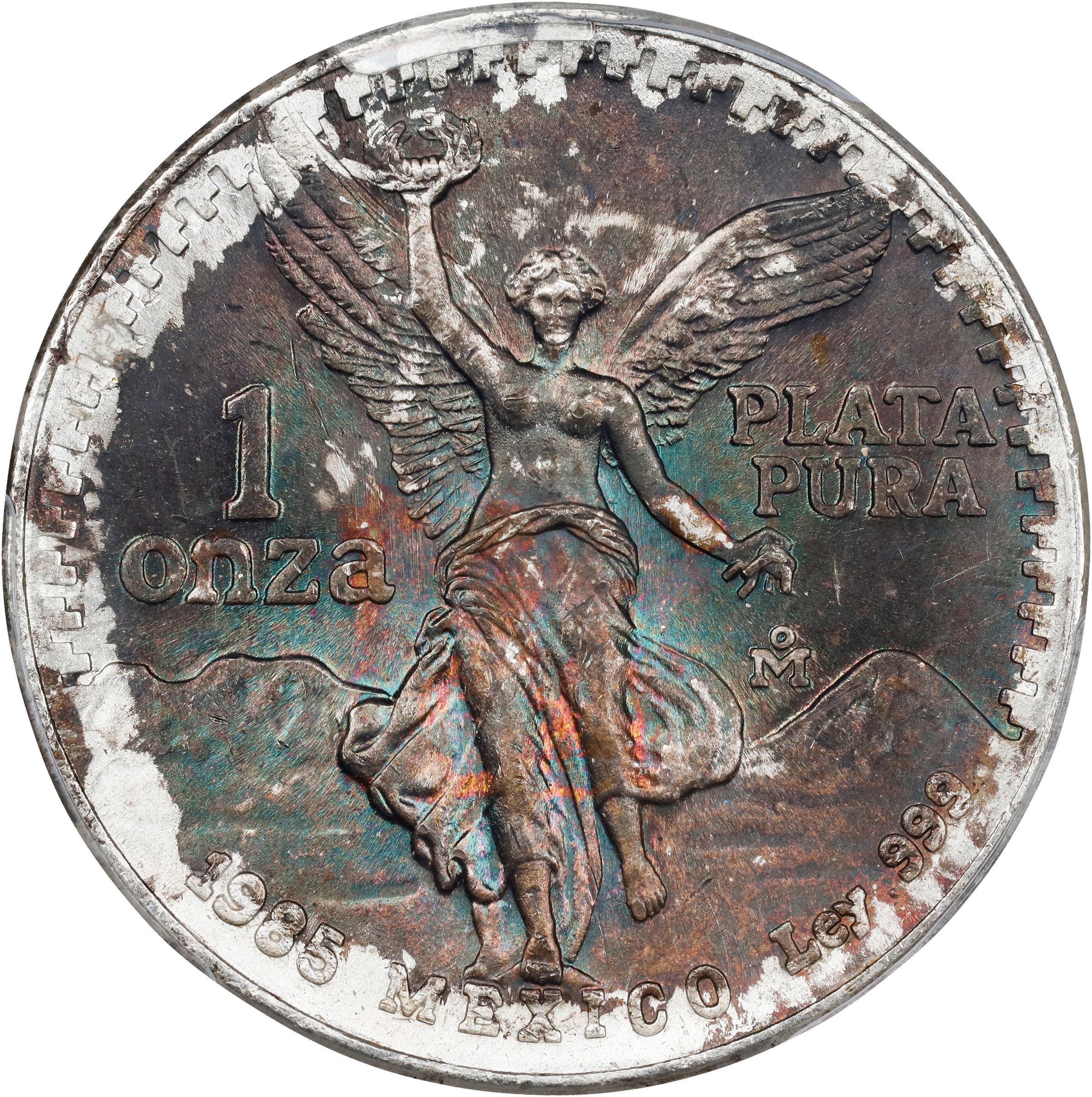 1985-Mo 1 Onza Libertad, Silver MS (KM-494.1) thumbnail 6