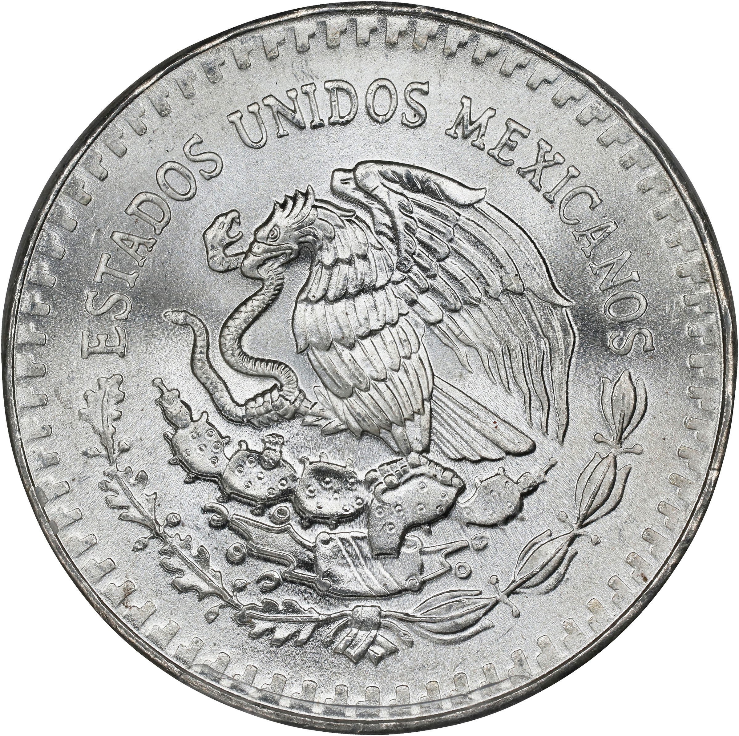 1986-Mo 1 Onza Libertad, Silver MS (KM-494.1) thumbnail 6