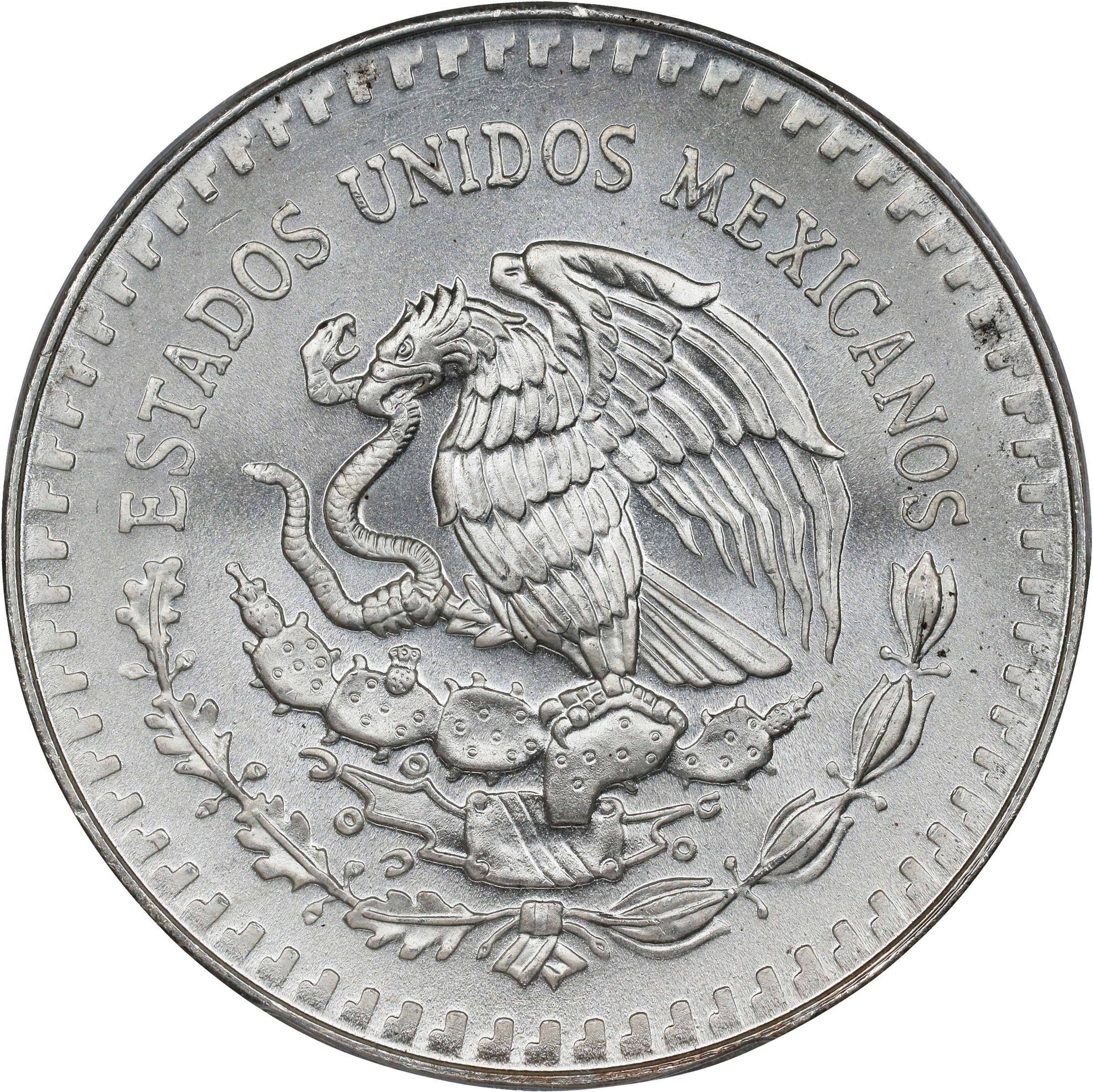 1991-Mo 1 Onza Libertad, Silver, Type 1 MS (KM-494.2) thumbnail 4