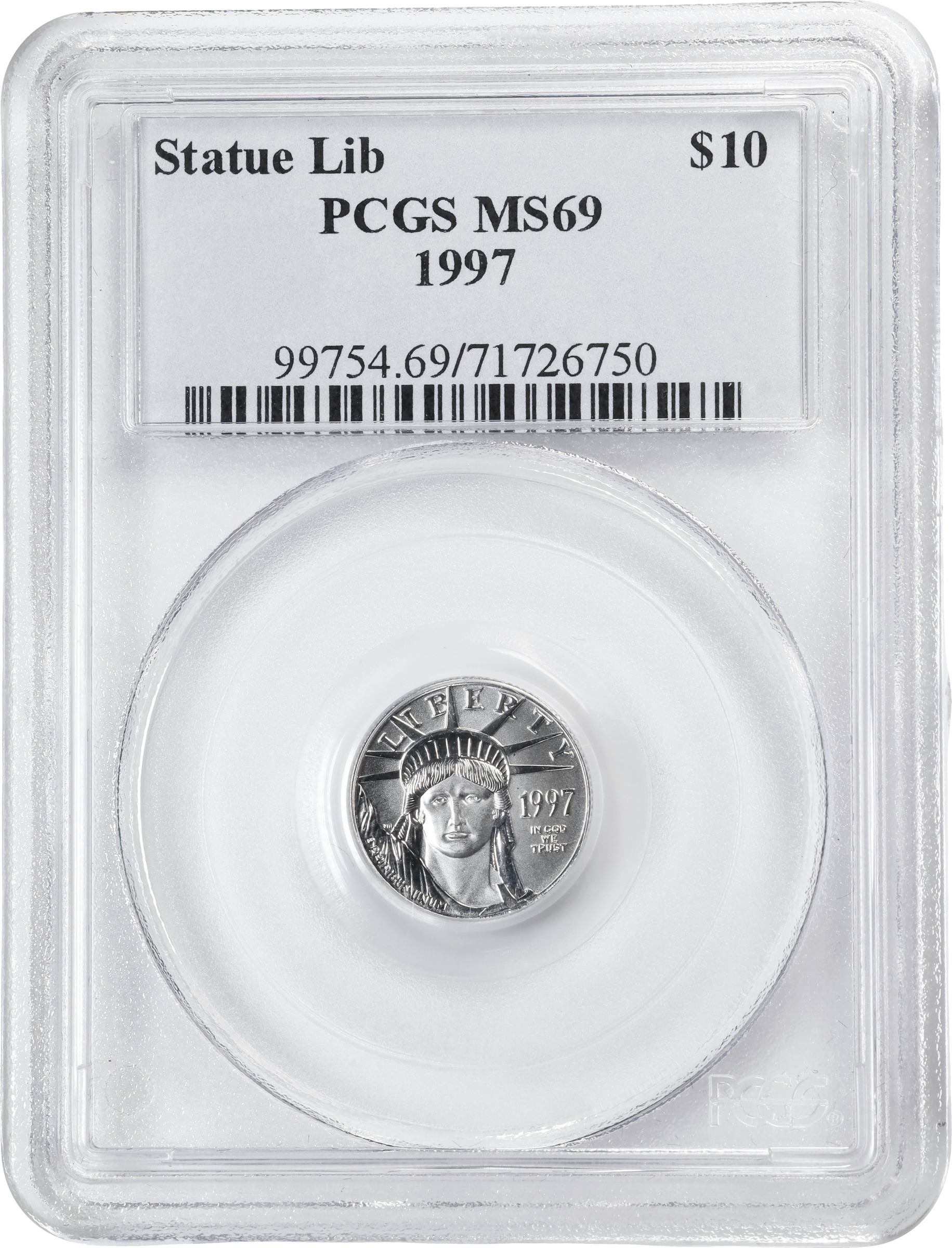1997 $10  Platinum Eagle MS thumbnail 18