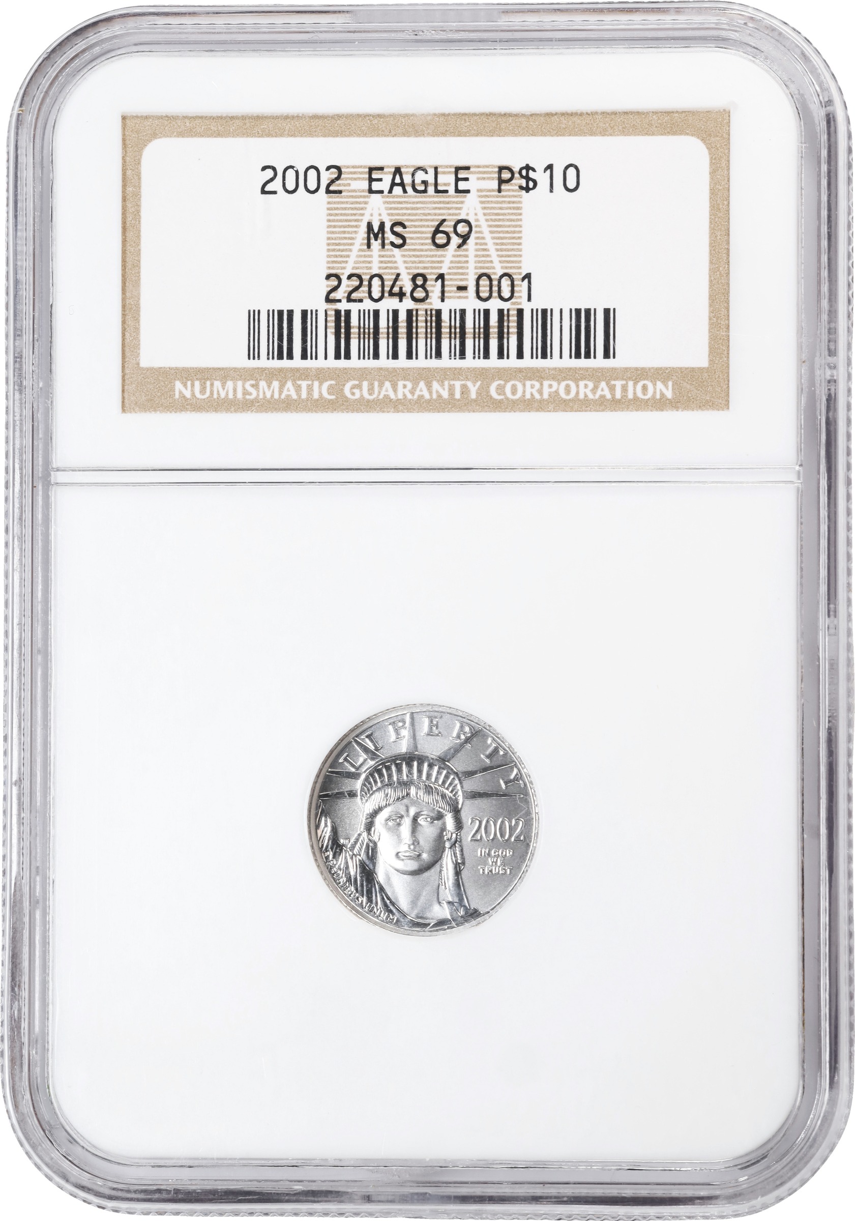 2002 $10  Platinum Eagle MS thumbnail 17