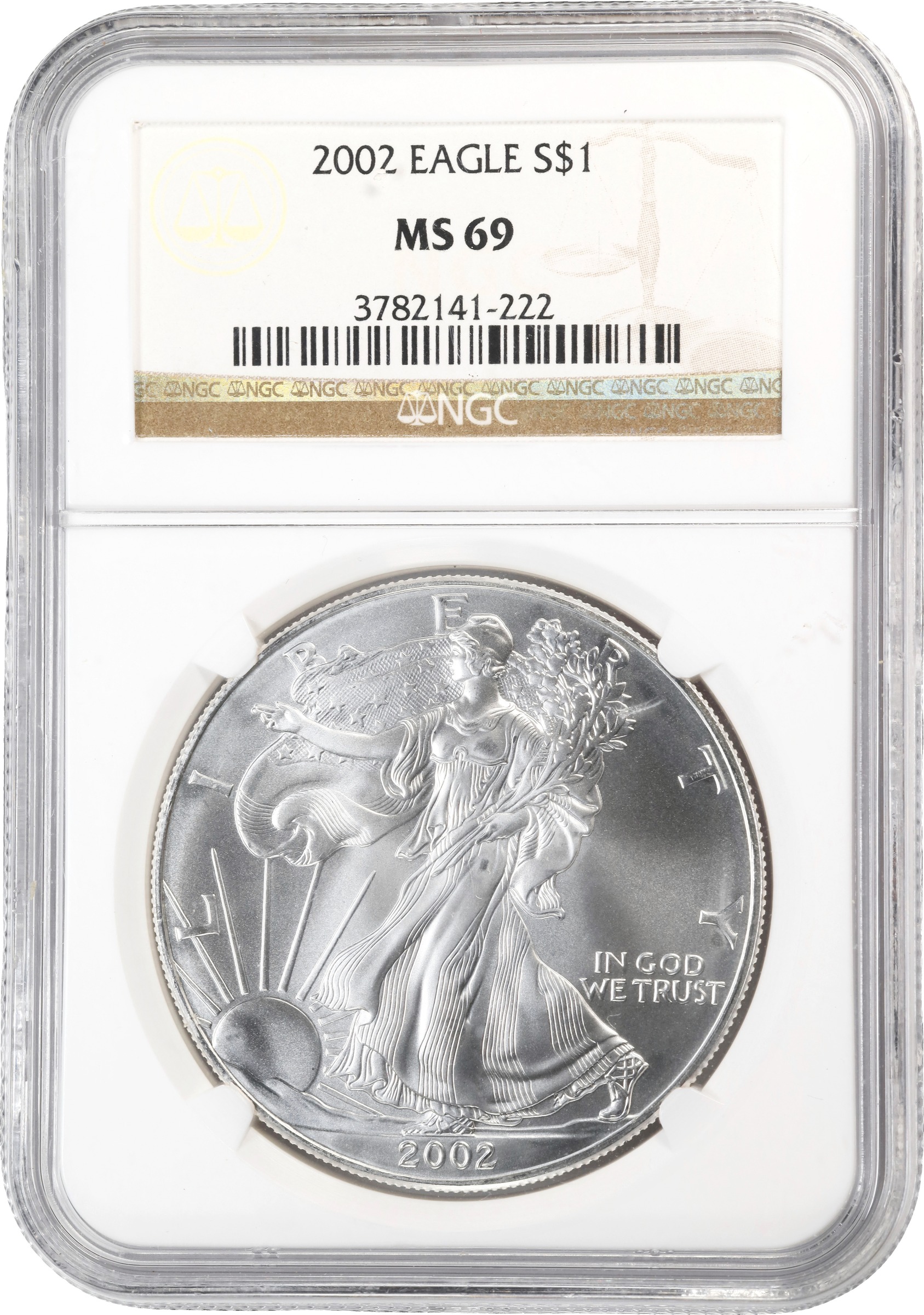 Image for 2002 $1  Silver Eagle OGP