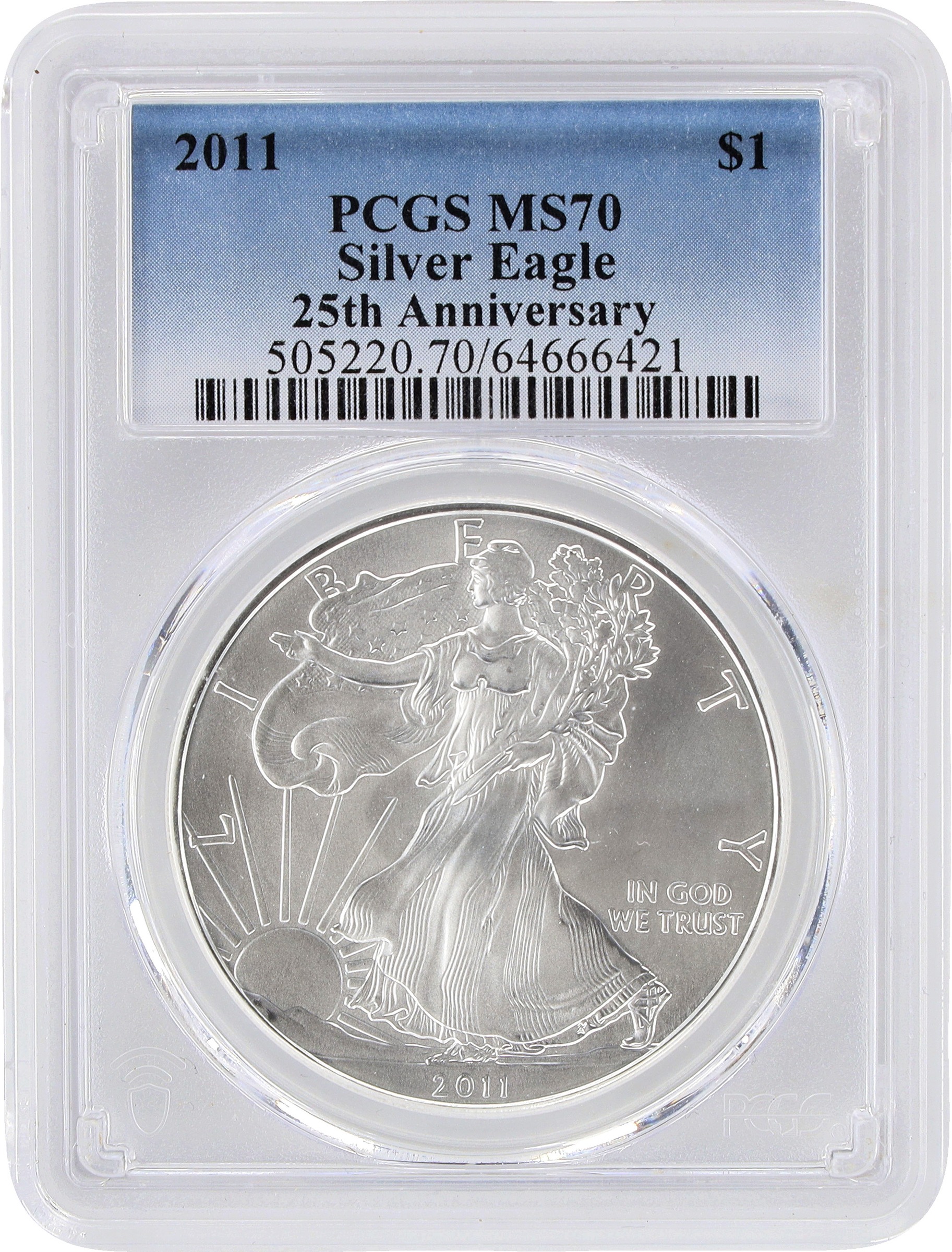 Image for 2011 $1  Silver Eagle, 25th Anniversary OGP