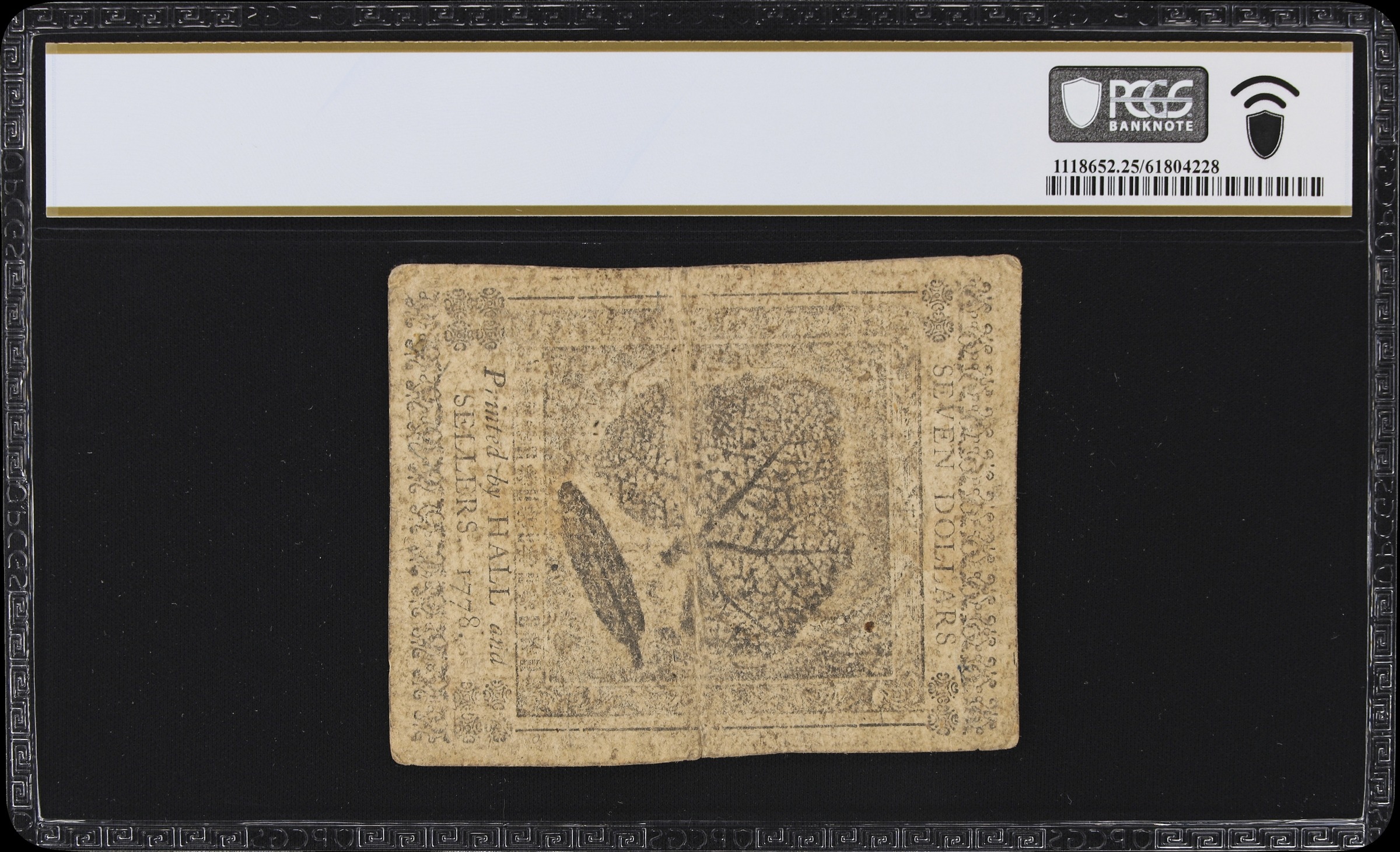 Sep 26, 1778 $7  Continental Congress (Fr. CC80) thumbnail 12