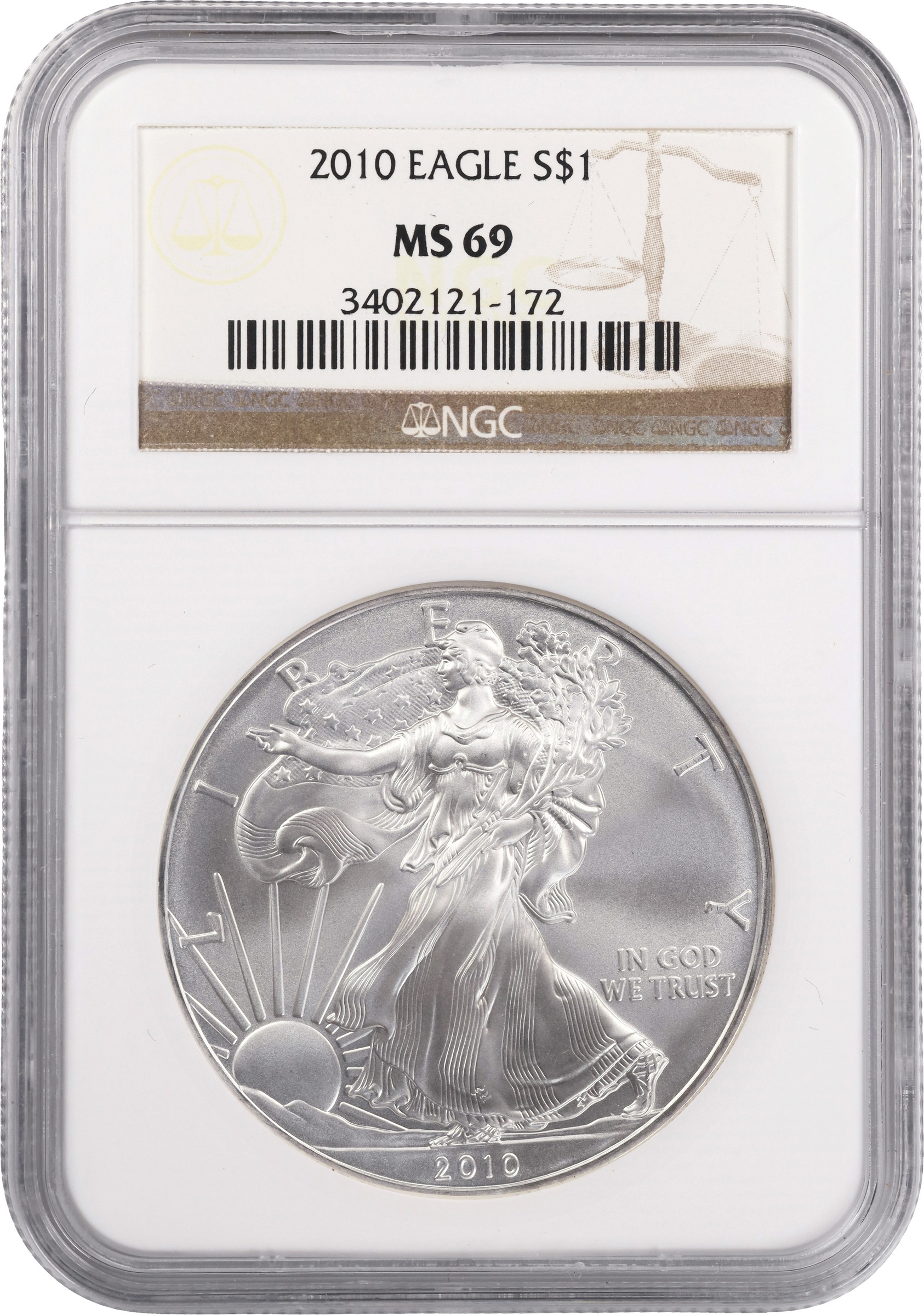 Image for 2010 $1  Silver Eagle OGP