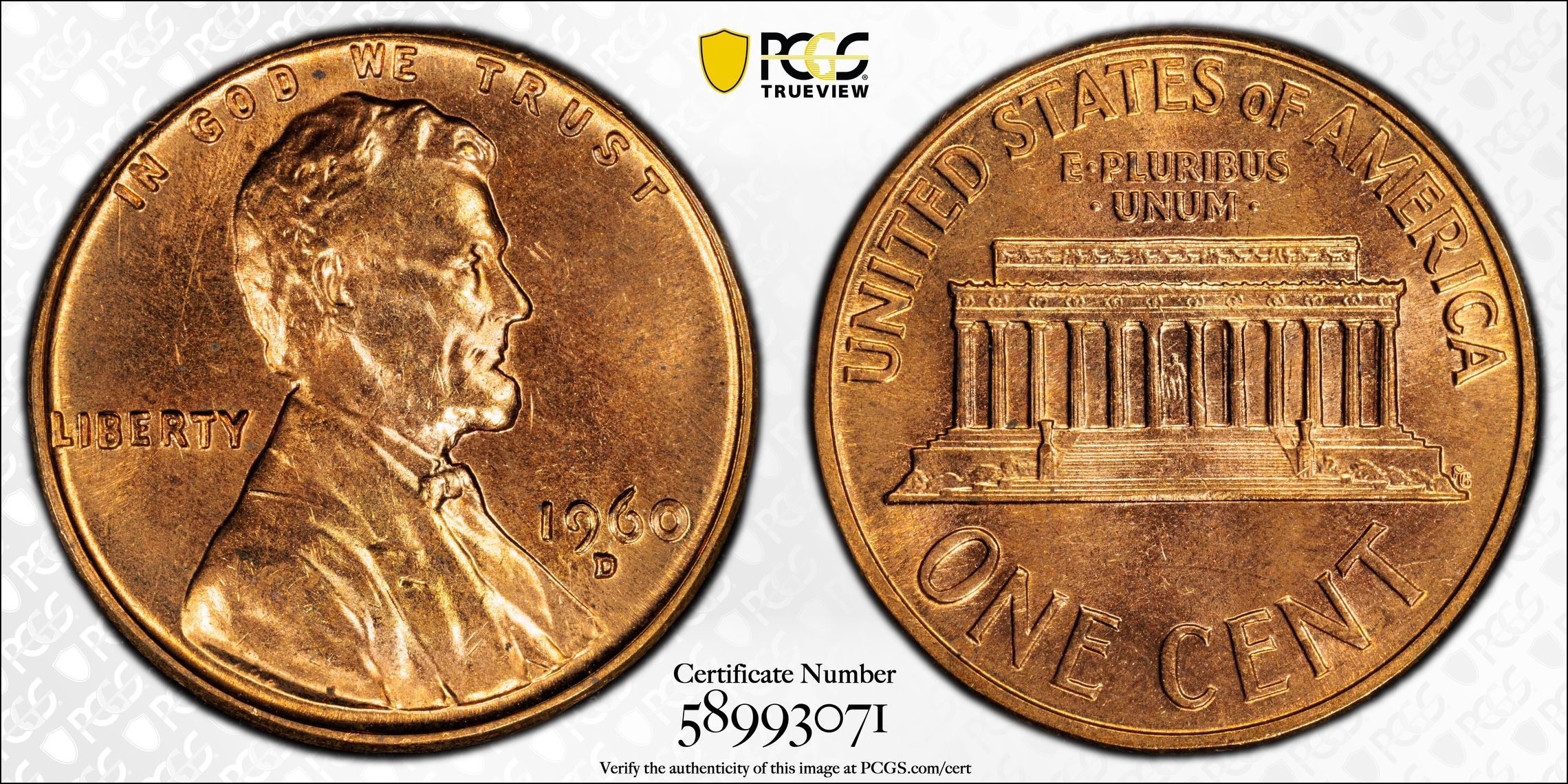 1960-D/D 1c Small/Large Date, DDO MS RD thumbnail 10