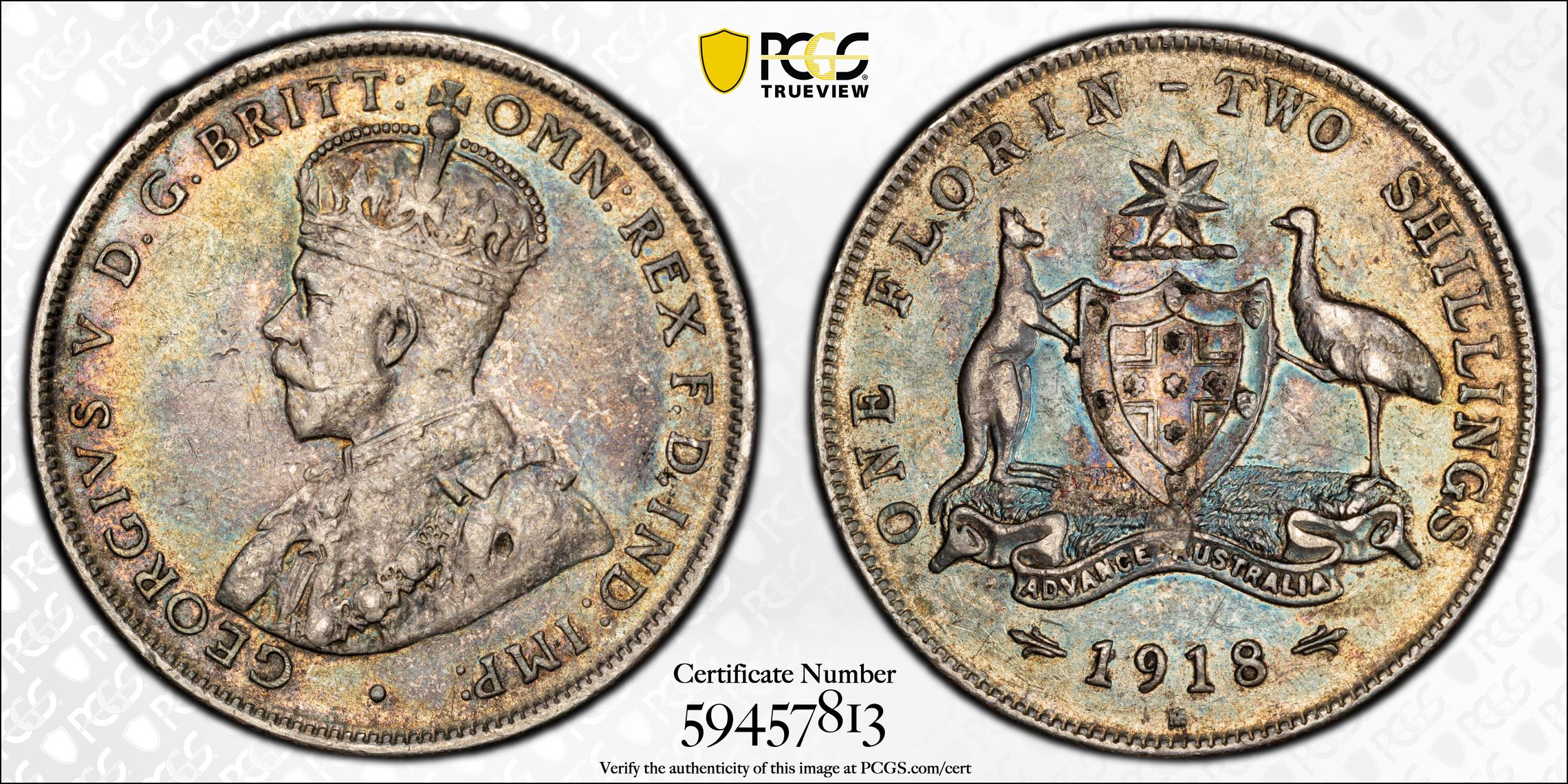 1915-H Florin MS thumbnail 6