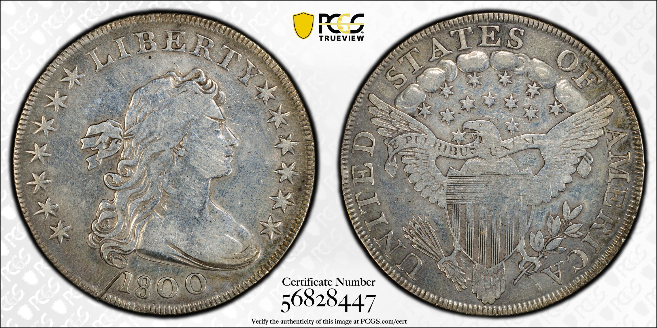1800 $1  AMERICAI VF35 CAC thumbnail 21