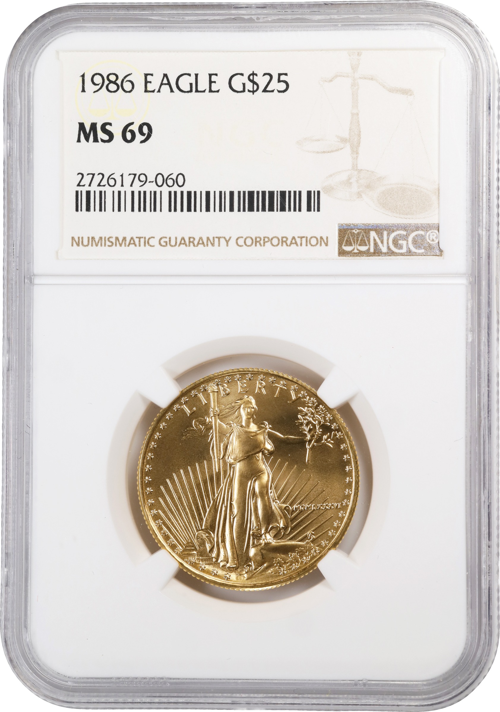 Image for 1986 $25  Gold Eagle OGP