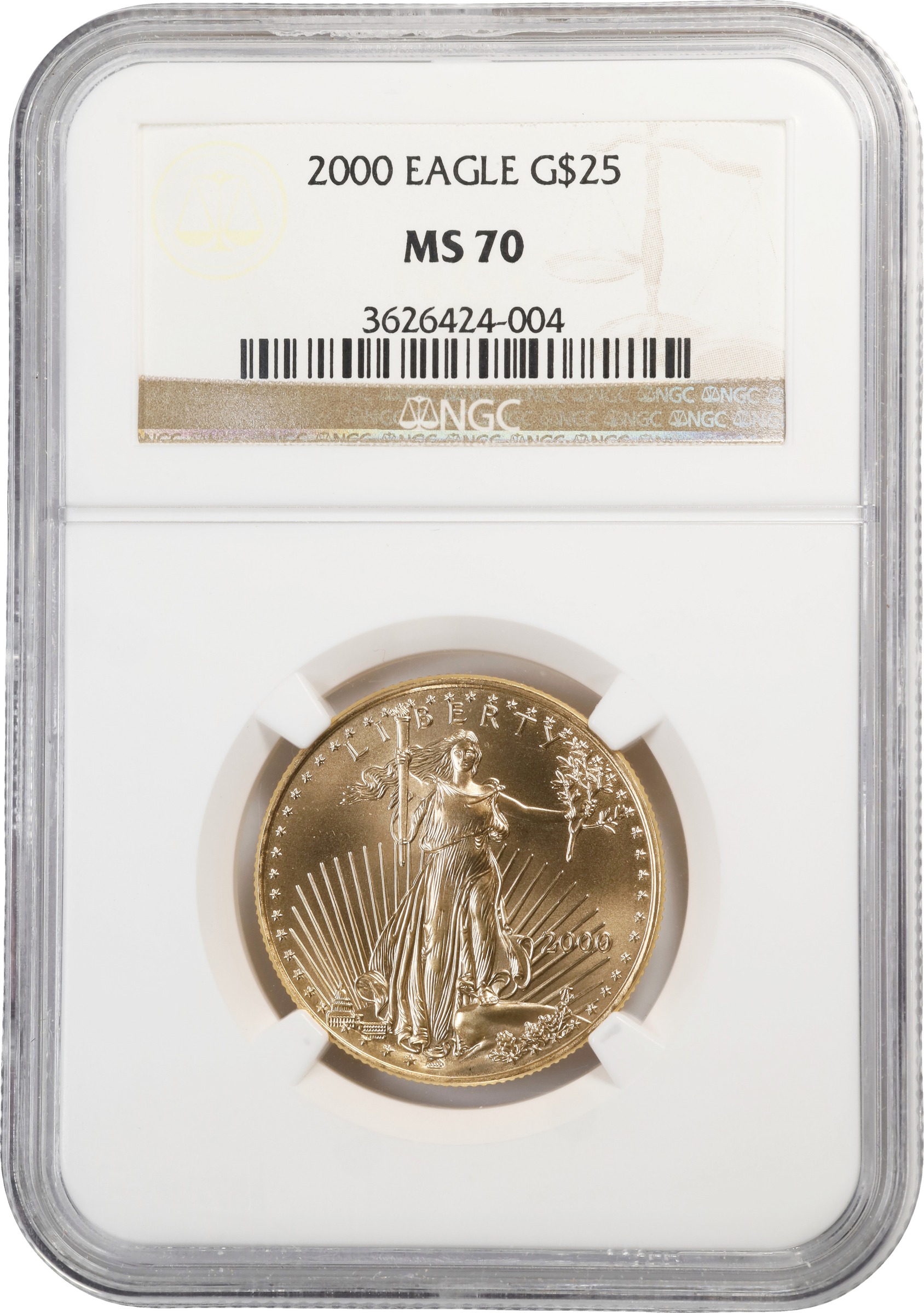 Image for 2000 $25  Gold Eagle OGP