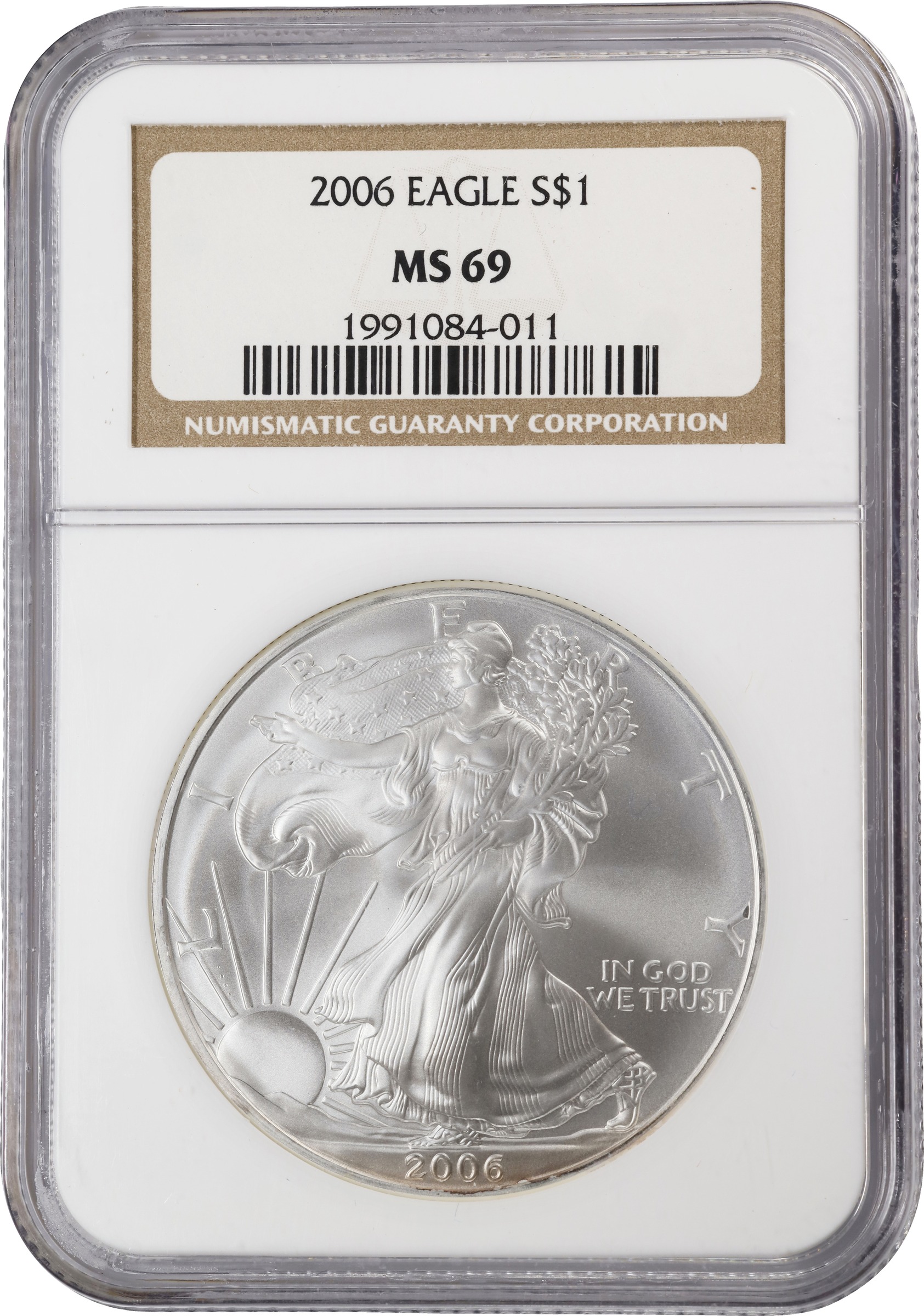 2006 $1  Silver Eagle OGP thumbnail 3