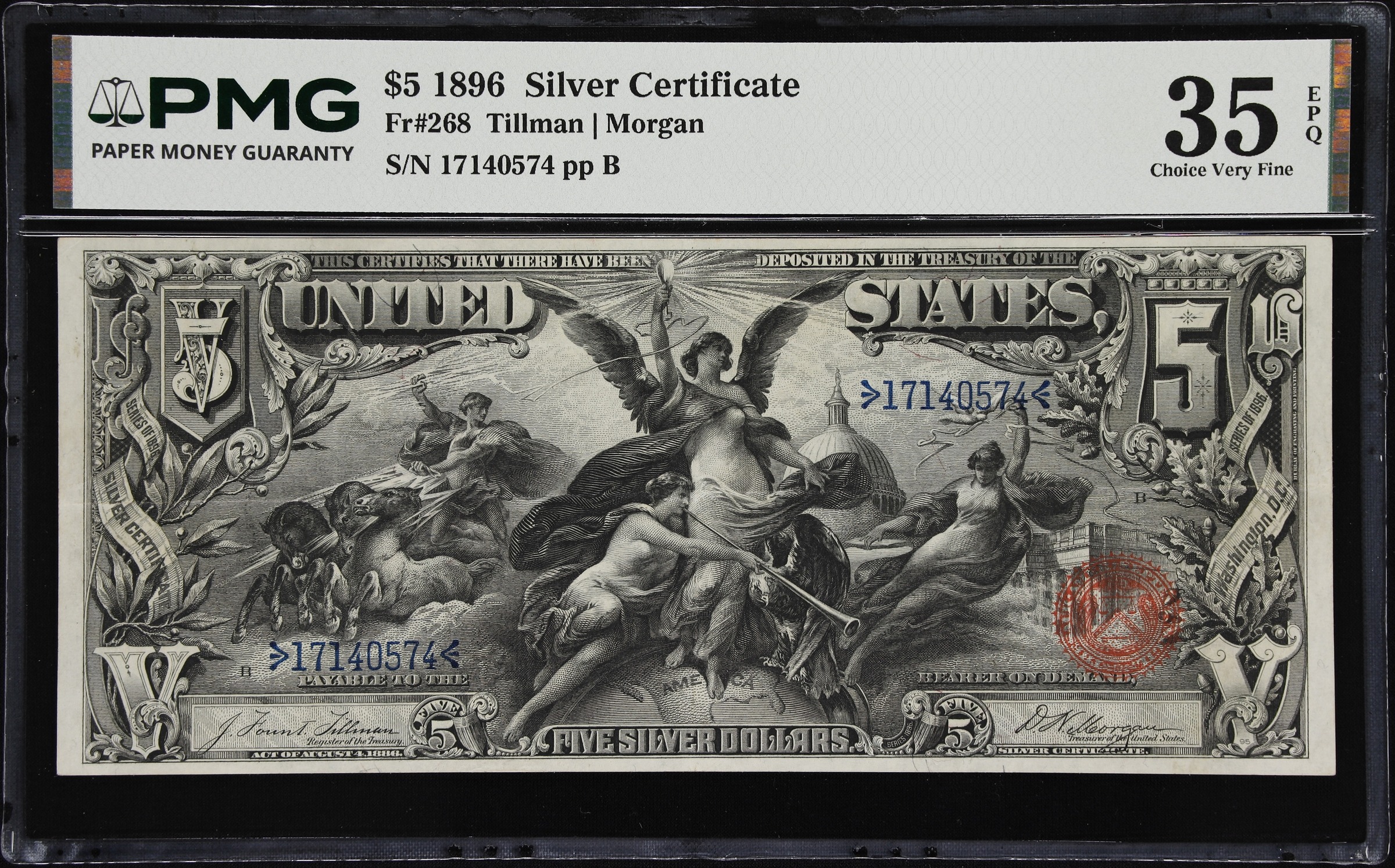 1896 $5  (Fr. 268) thumbnail 4