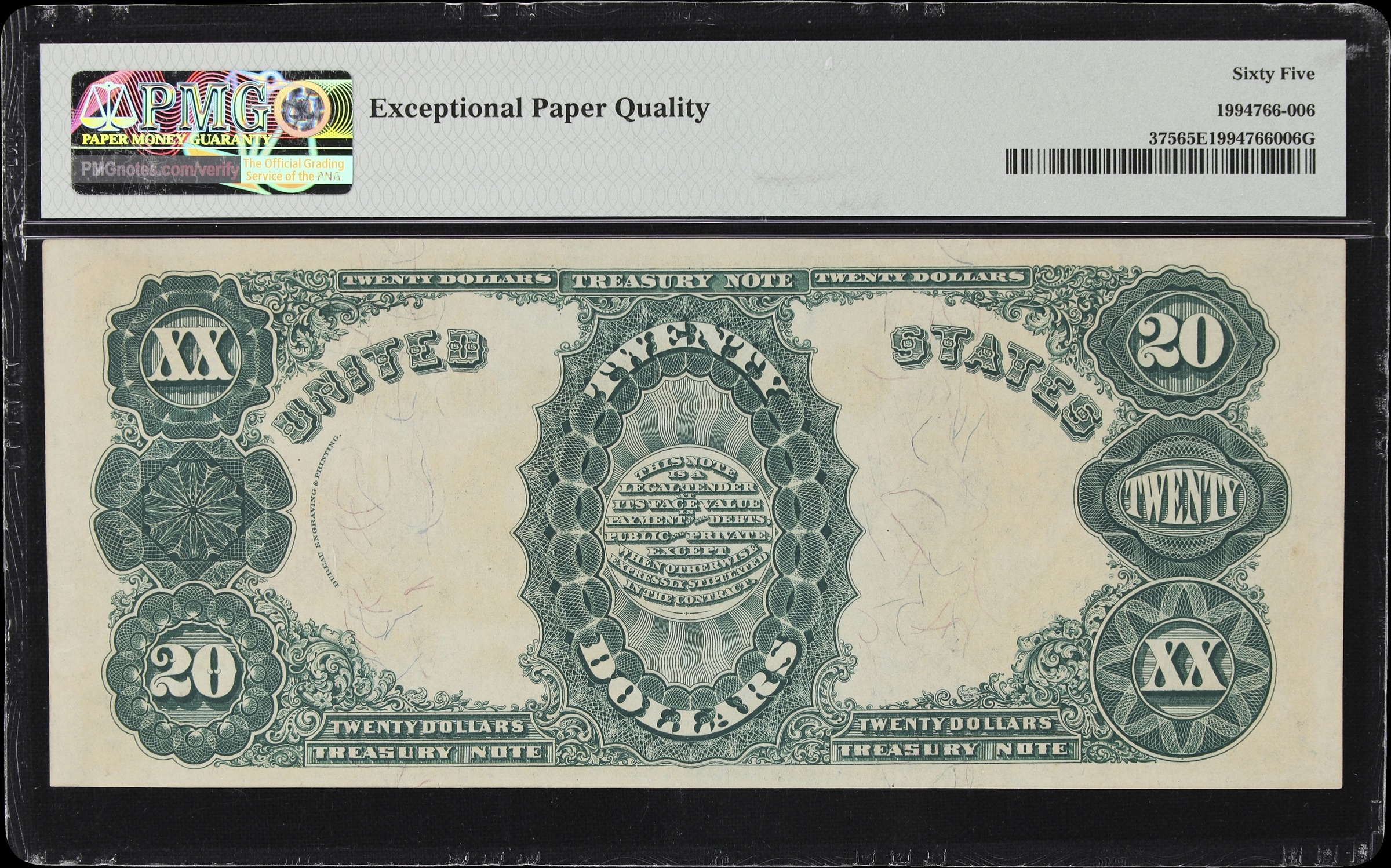 1891 $20  (Fr. 375) thumbnail 11