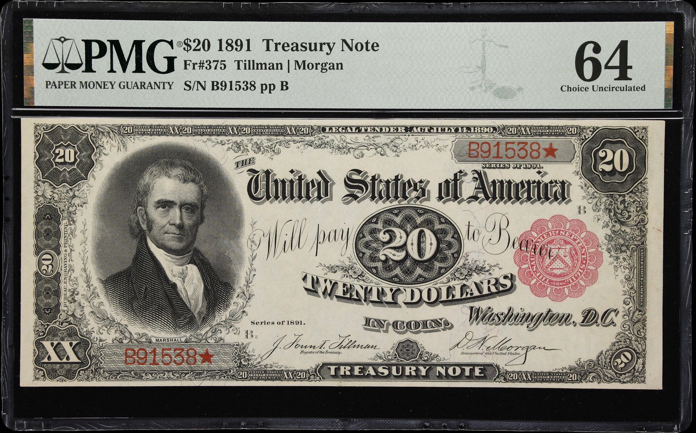 1891 $20  (Fr. 375) thumbnail 3
