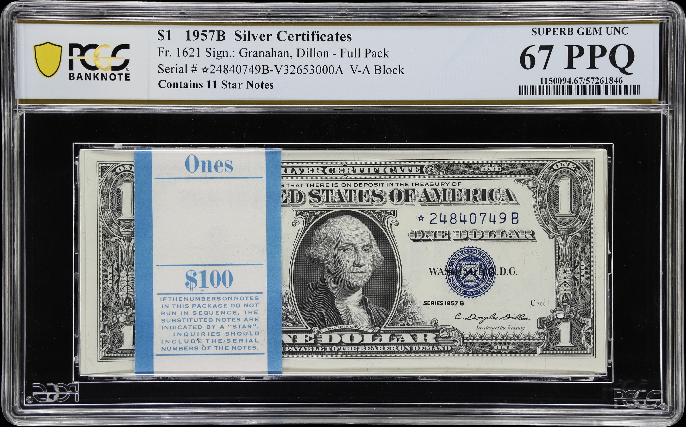 1957B $1  (Fr. 1621) thumbnail 4