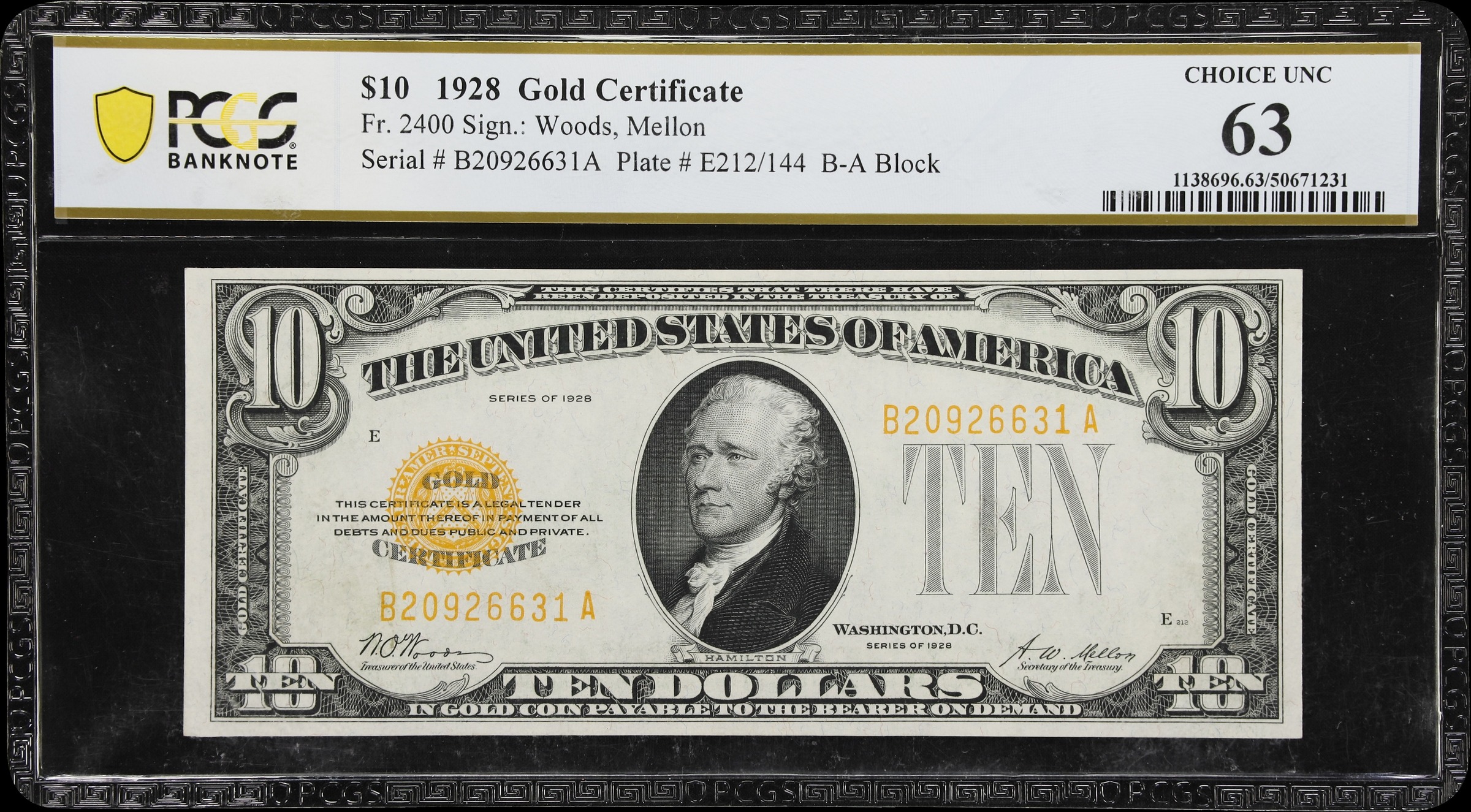 1928 $10  (Fr. 2400) thumbnail 5