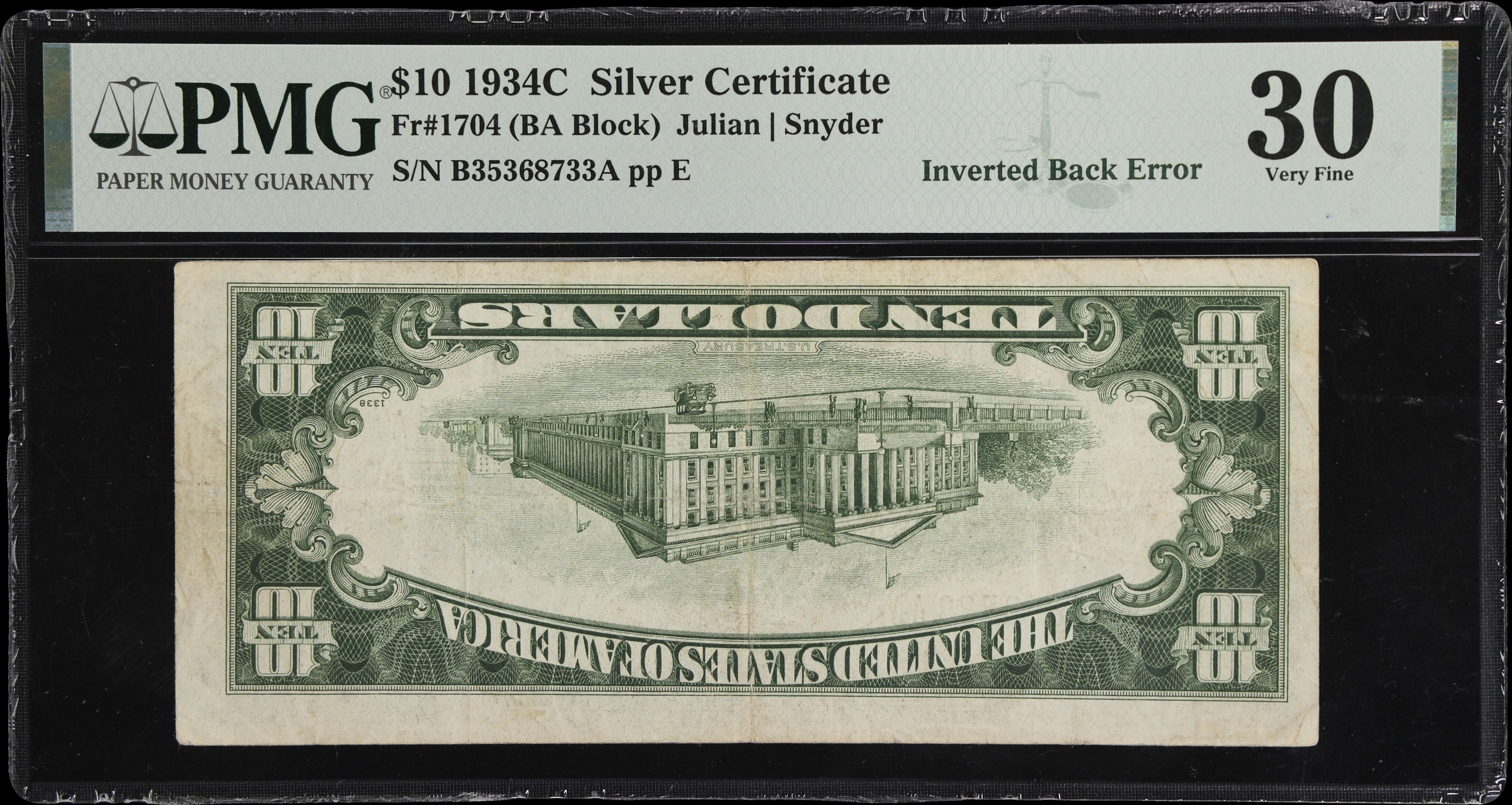 1934C $10  (Fr. 1704) thumbnail 2