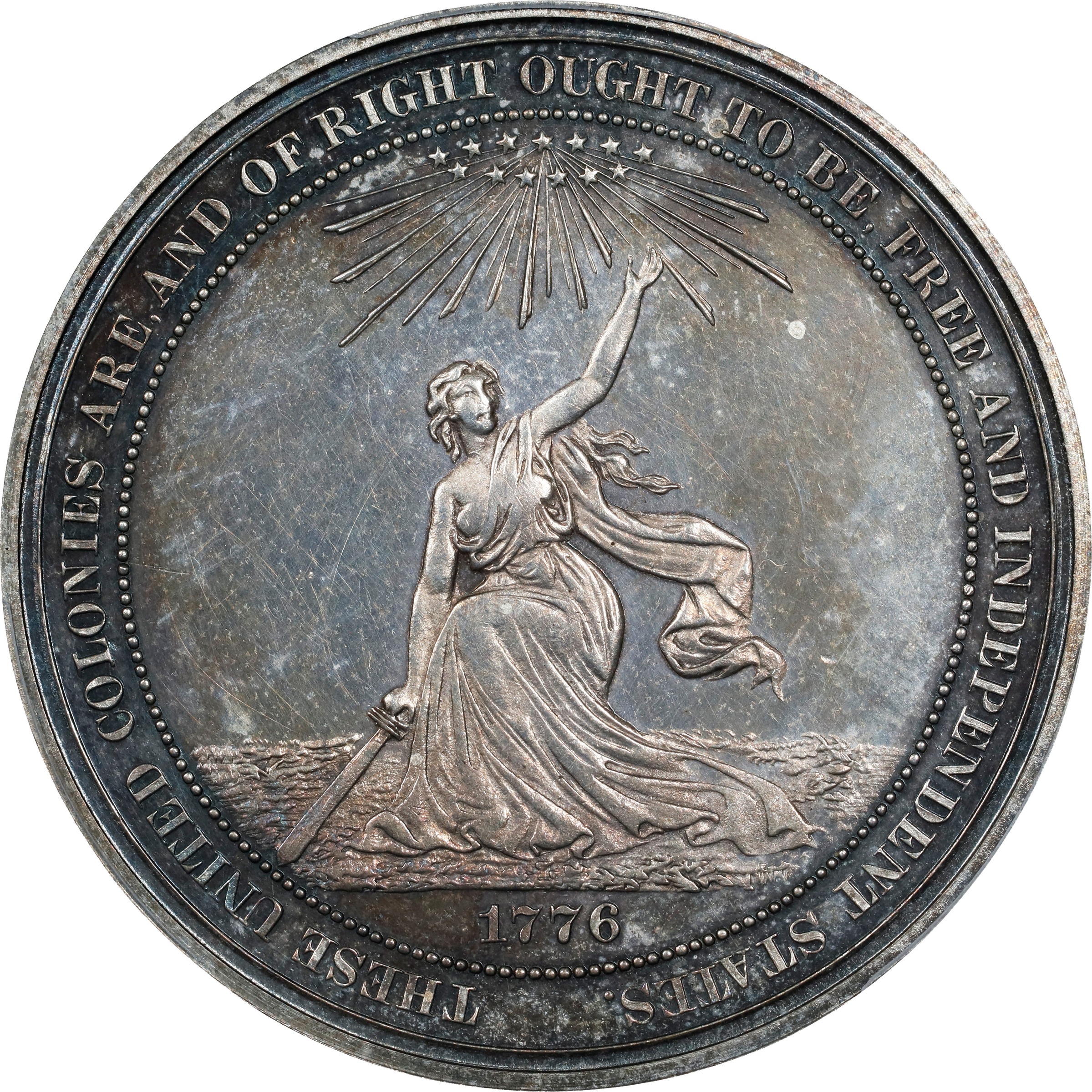 1876 SC$1 U.S. Centennial, Silver, HK-20 MS thumbnail 2