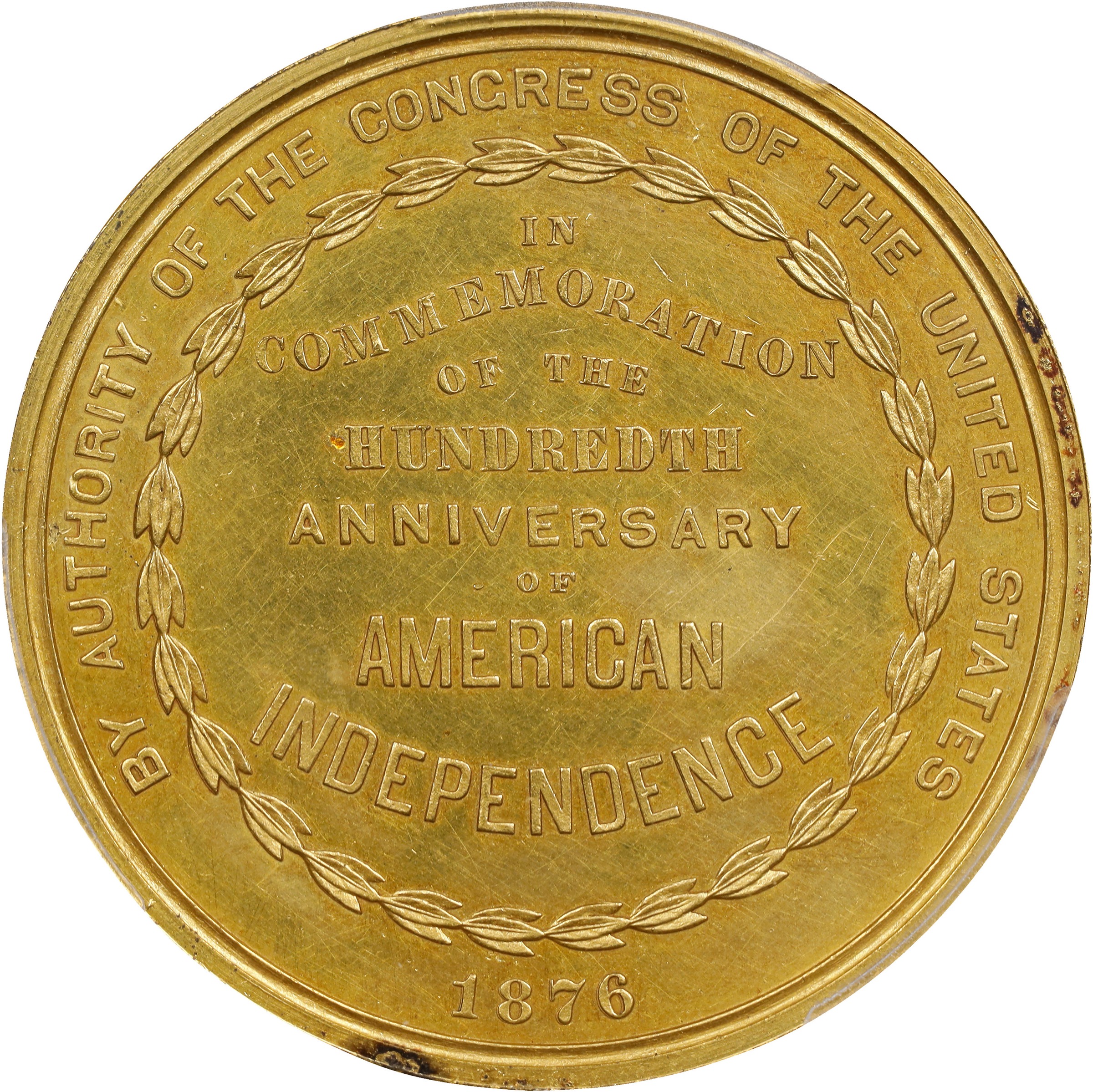 1876 SC$1 U.S. Centennial, Gilt, HK-22 MS thumbnail 4