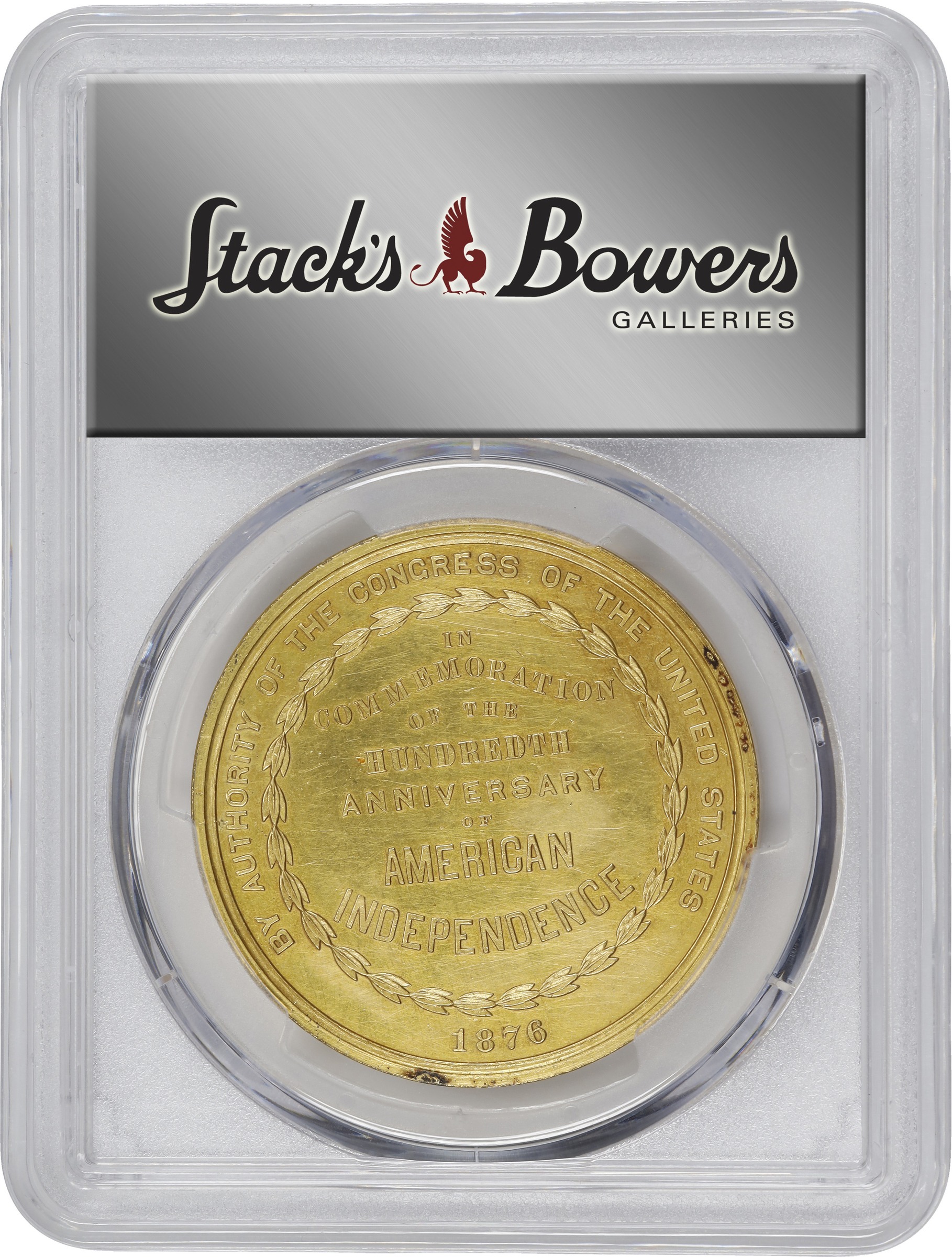 1876 SC$1 U.S. Centennial, Gilt, HK-22 MS thumbnail 9