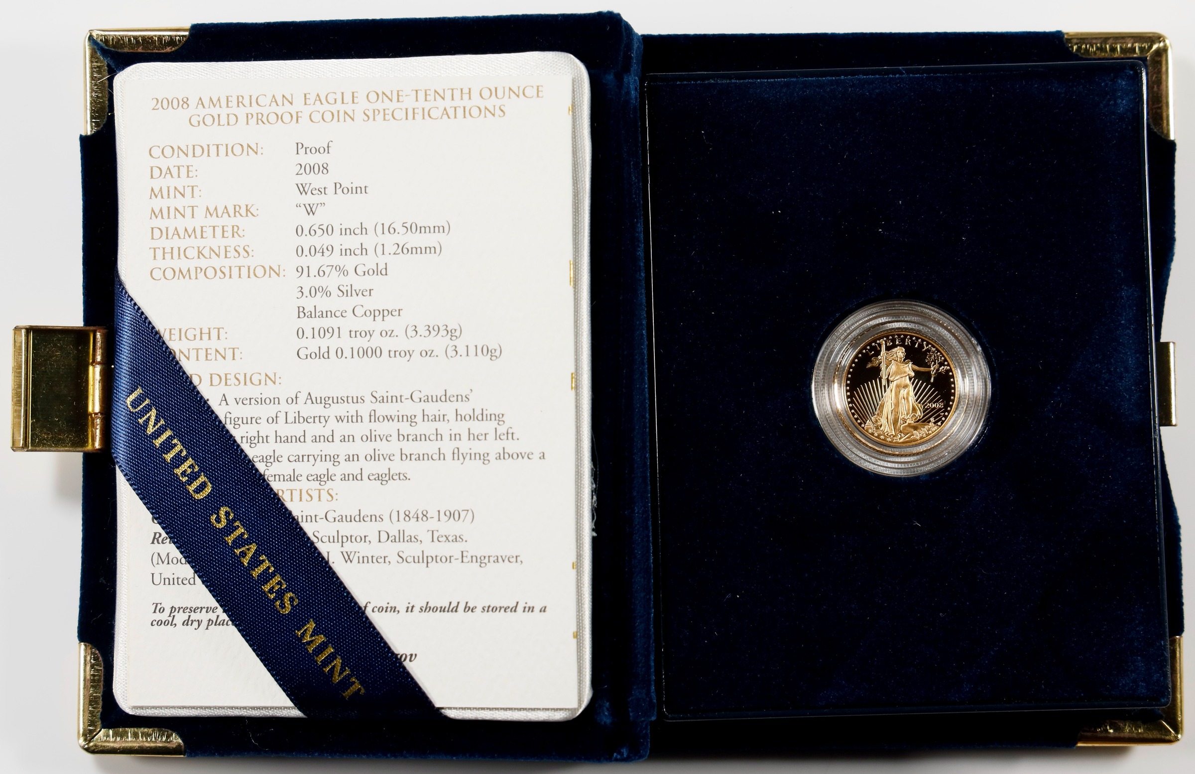 2008-W $5  Gold Eagle PR DCAM thumbnail 6