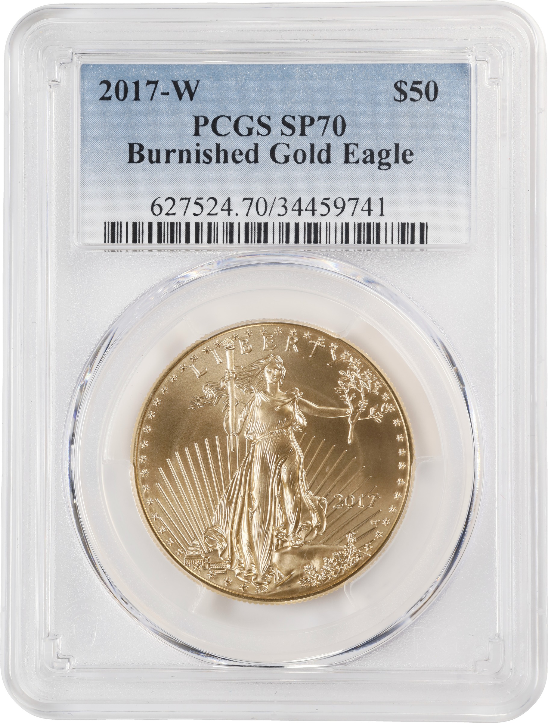 2017-W G$50  Gold Eagle, Burnished MS thumbnail 3