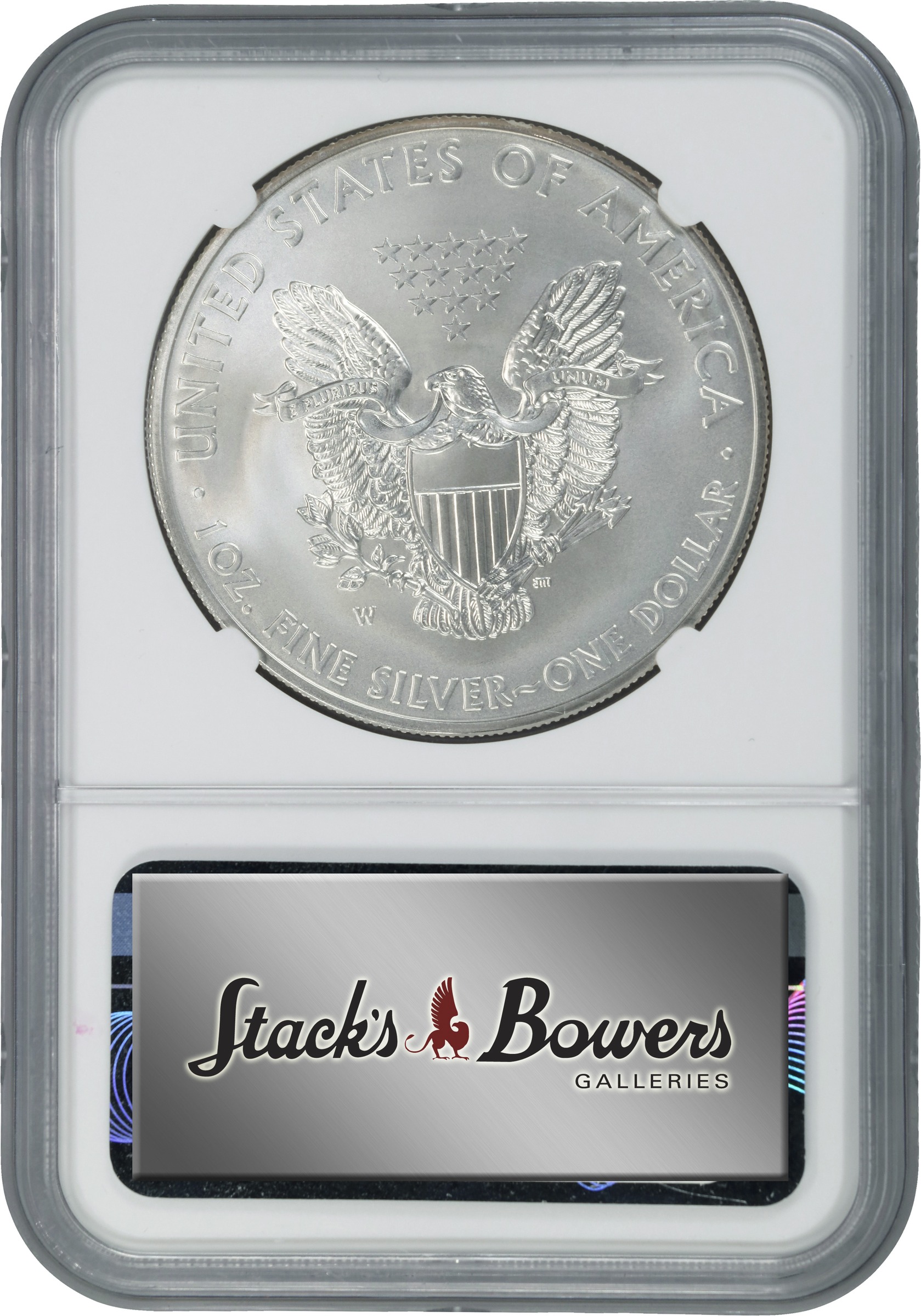 2008-W $1  Silver Eagle, Burnished OGP thumbnail 2