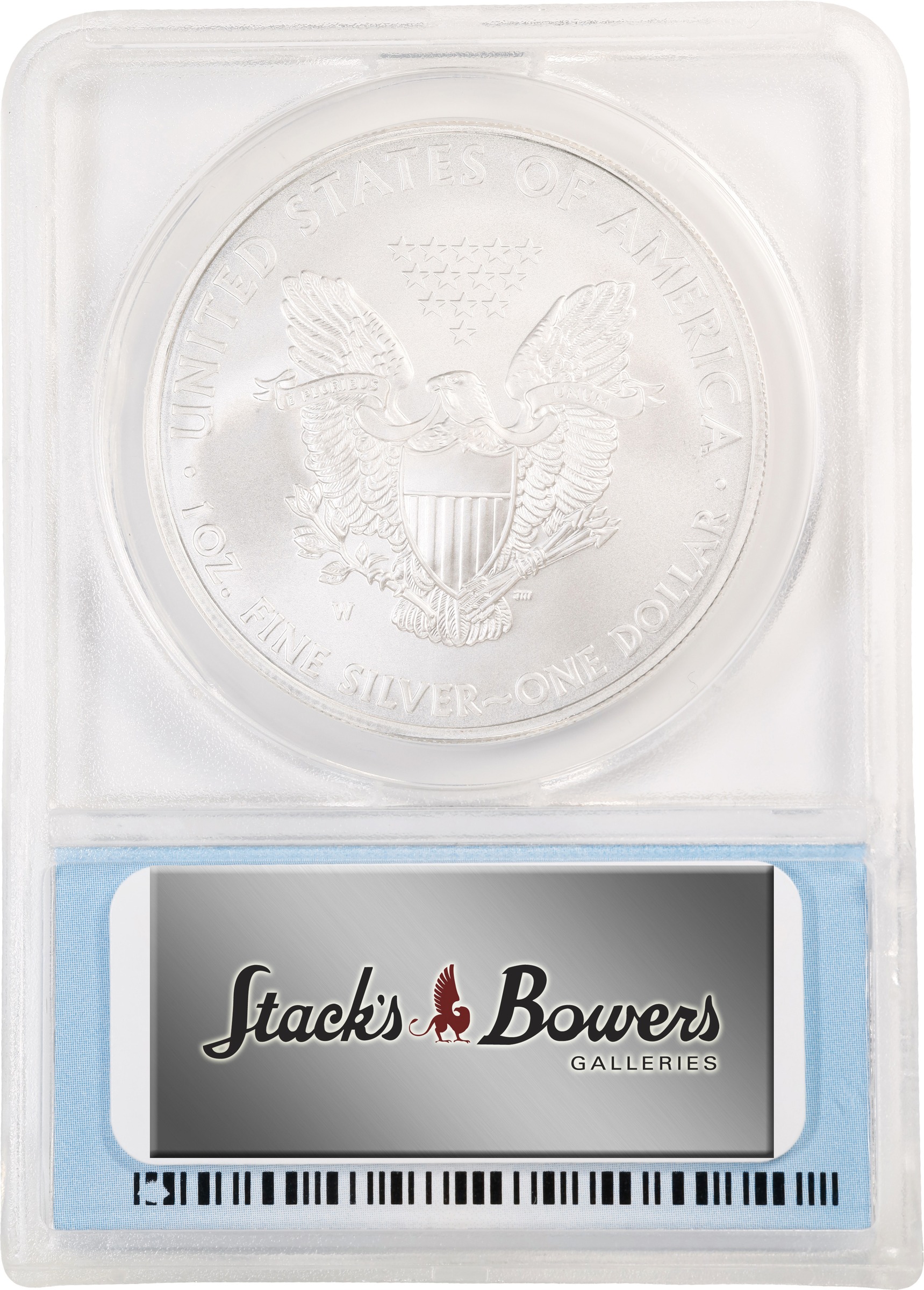 2008-(W) $1  Silver Eagle, Struck at West Point Mint MS thumbnail 6