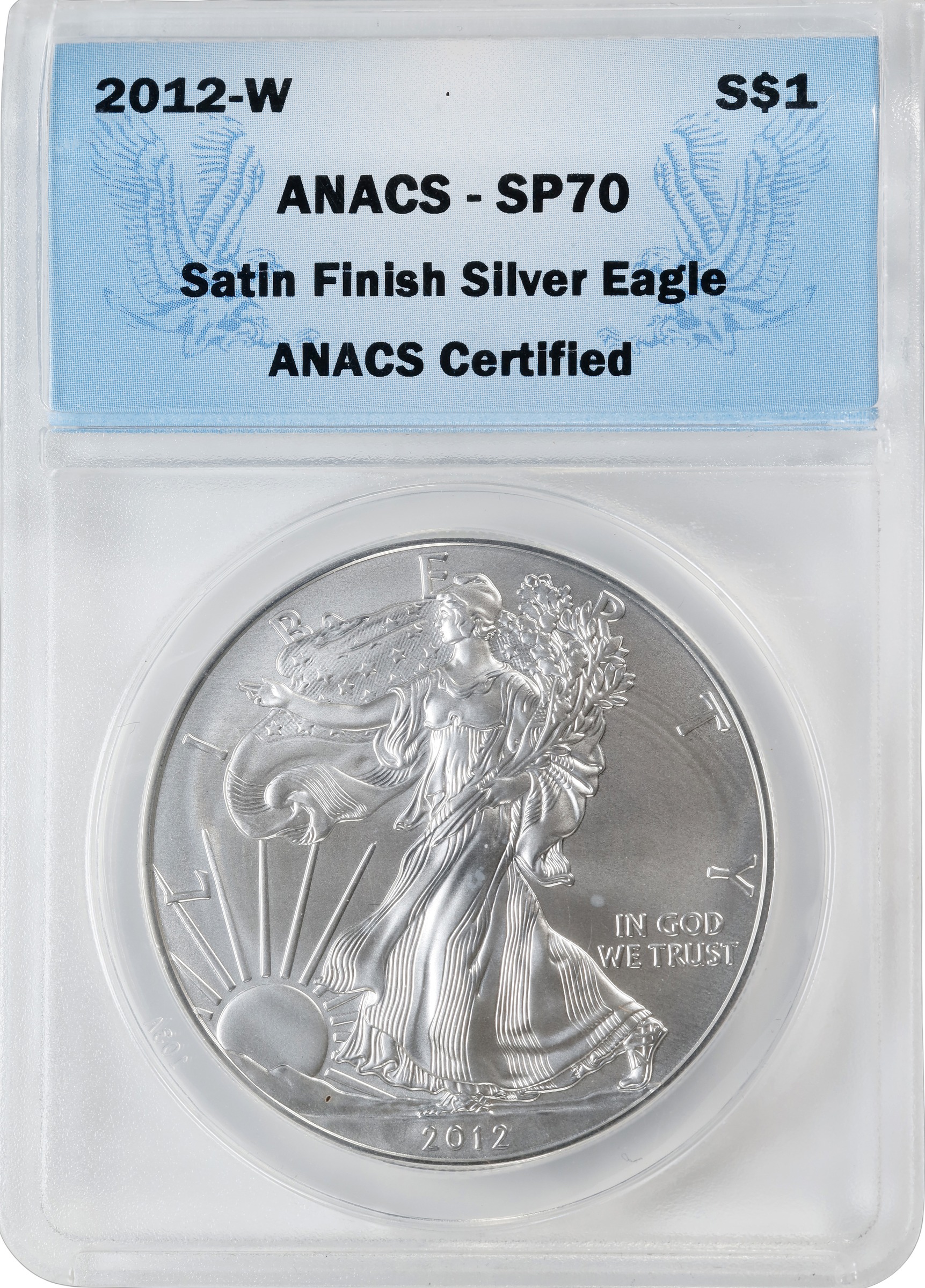 2012-(W) $1  Silver Eagle, Struck at West Point Mint MS thumbnail 11