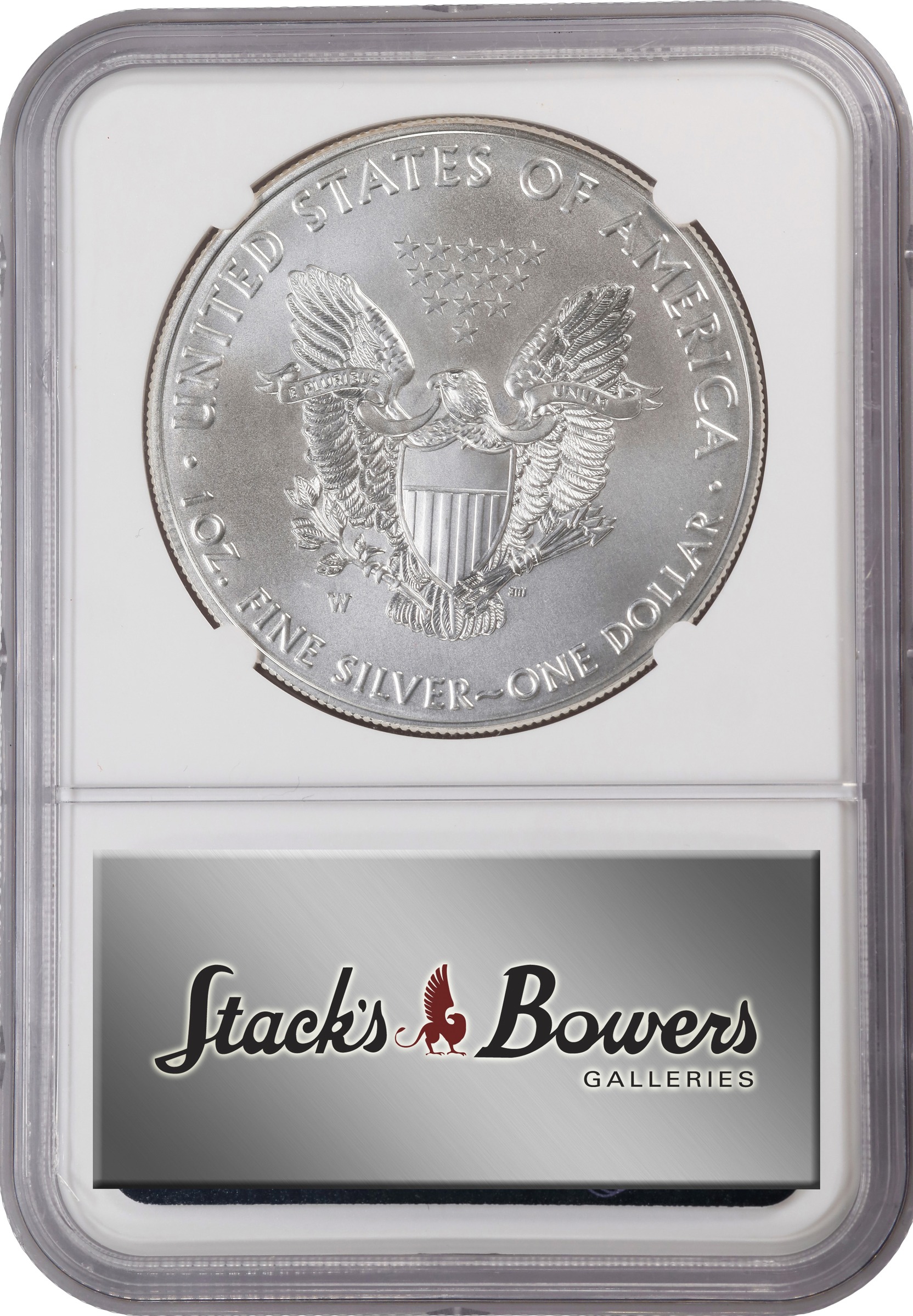 2017-W $1  Silver Eagle, Burnished OGP thumbnail 2