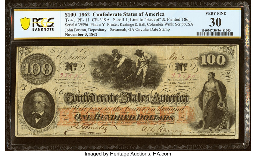 1862 $100  (Fr. T41) thumbnail 13
