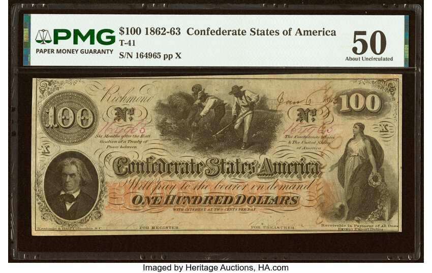 1862 $100  (Fr. T41) thumbnail 2