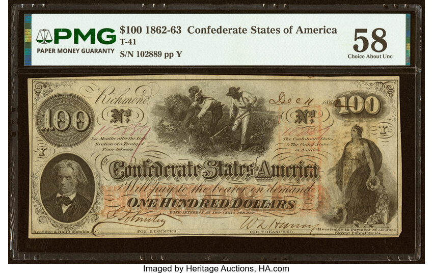 1862 $100  (Fr. T41) thumbnail 6