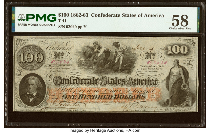 1862 $100  (Fr. T41) thumbnail 5