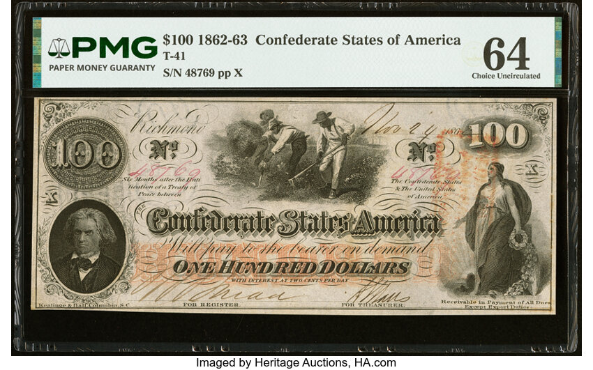 1862 $100  (Fr. T41) thumbnail 8