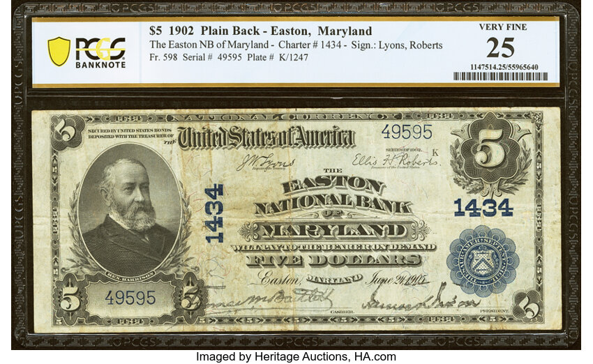 1902 $5  3rd Charter Period, 3rd Issue, Plain Back (Fr. 598) thumbnail 17