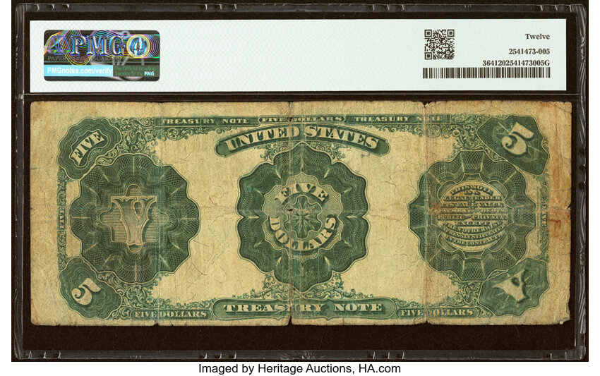 1891 $5  (Fr. 364) thumbnail 9