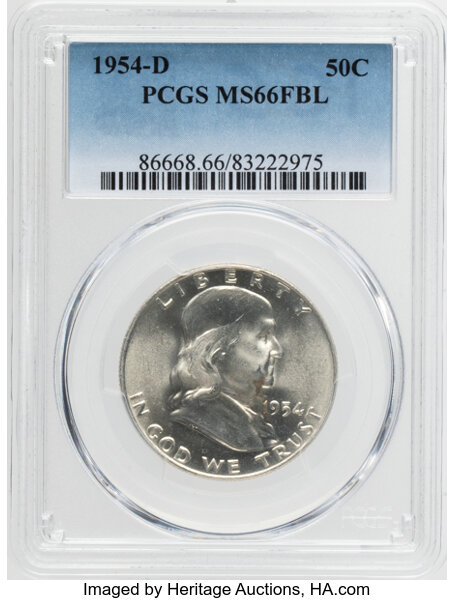 1954-D 50c MS FBL thumbnail 2