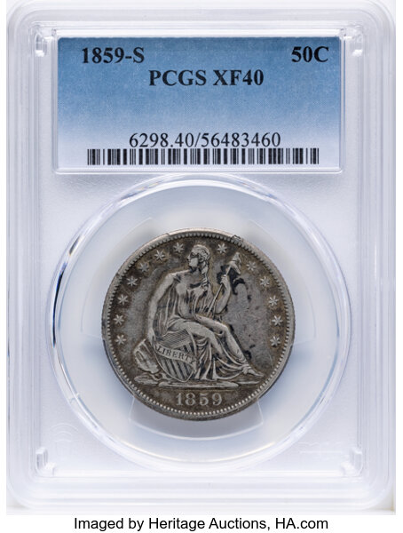 1859-S 50c MS thumbnail 3
