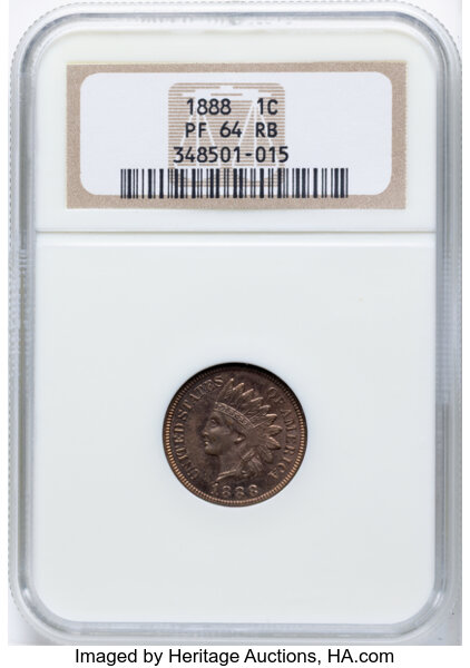 Image for Indian Head Cent 1c Bronze, 1864-1909 PR RB [Type] PR64 RB