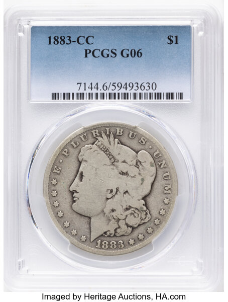 Image for 1883-CC $1 G6