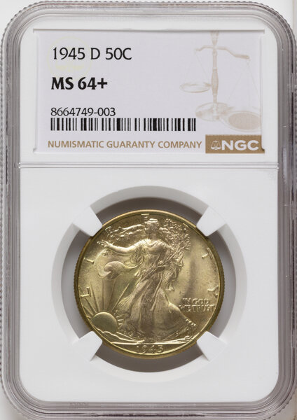 Image for 1945-D 50c MS64